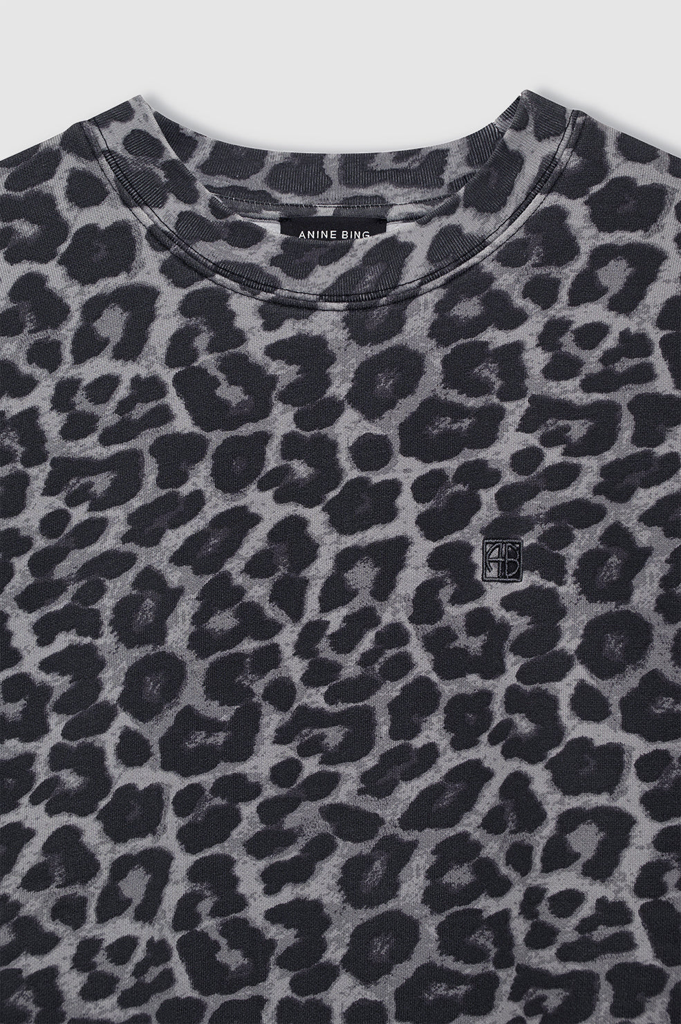 *PREORDER* MILES SWEATSHIRT - GREY LEOPARD