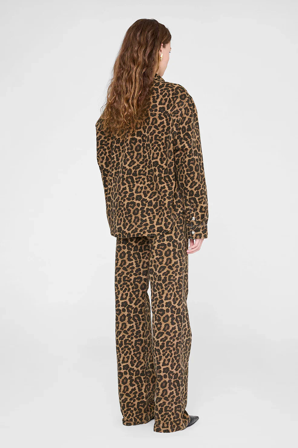 *PREORDER* PAXTON SHIRT - BLACK AND BROWN LEOPARD