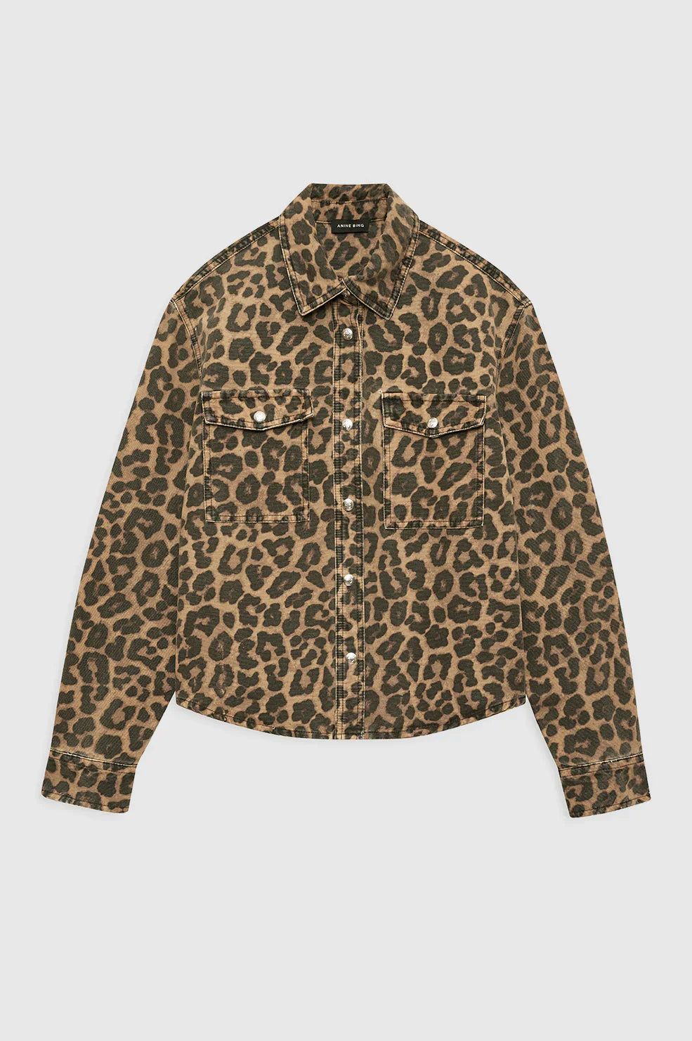 *PREORDER* PAXTON SHIRT - BLACK AND BROWN LEOPARD