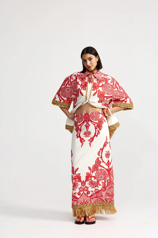 NOLA SKIRT - RUBY ANTIQUE