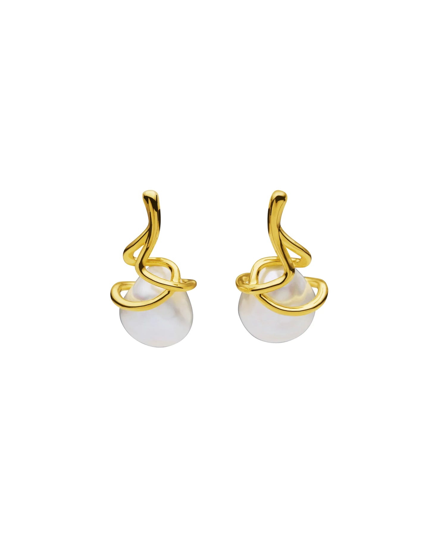 FUCHSIA EARRINGS - GOLD