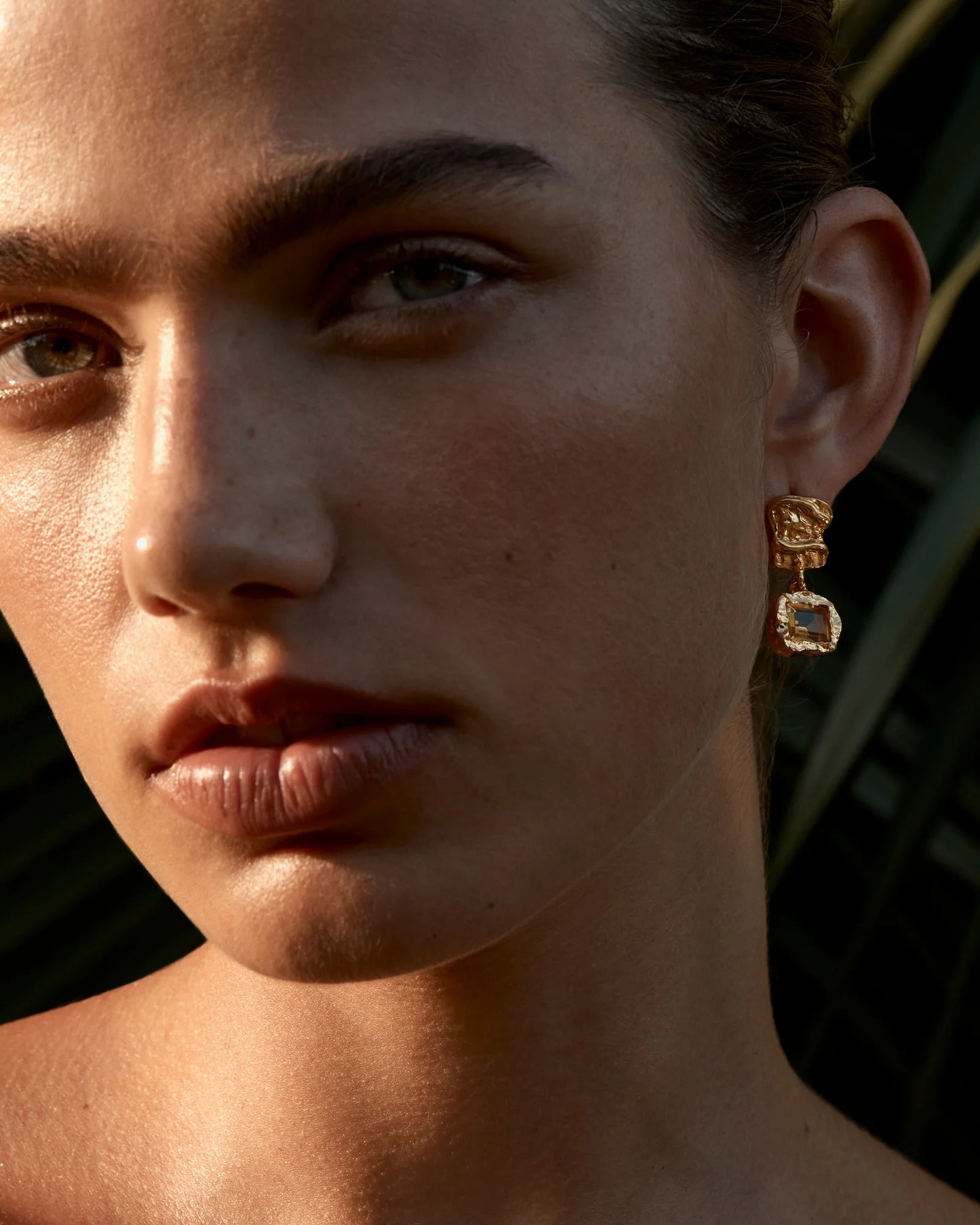 SUNFLOWER EARRINGS - GOLD