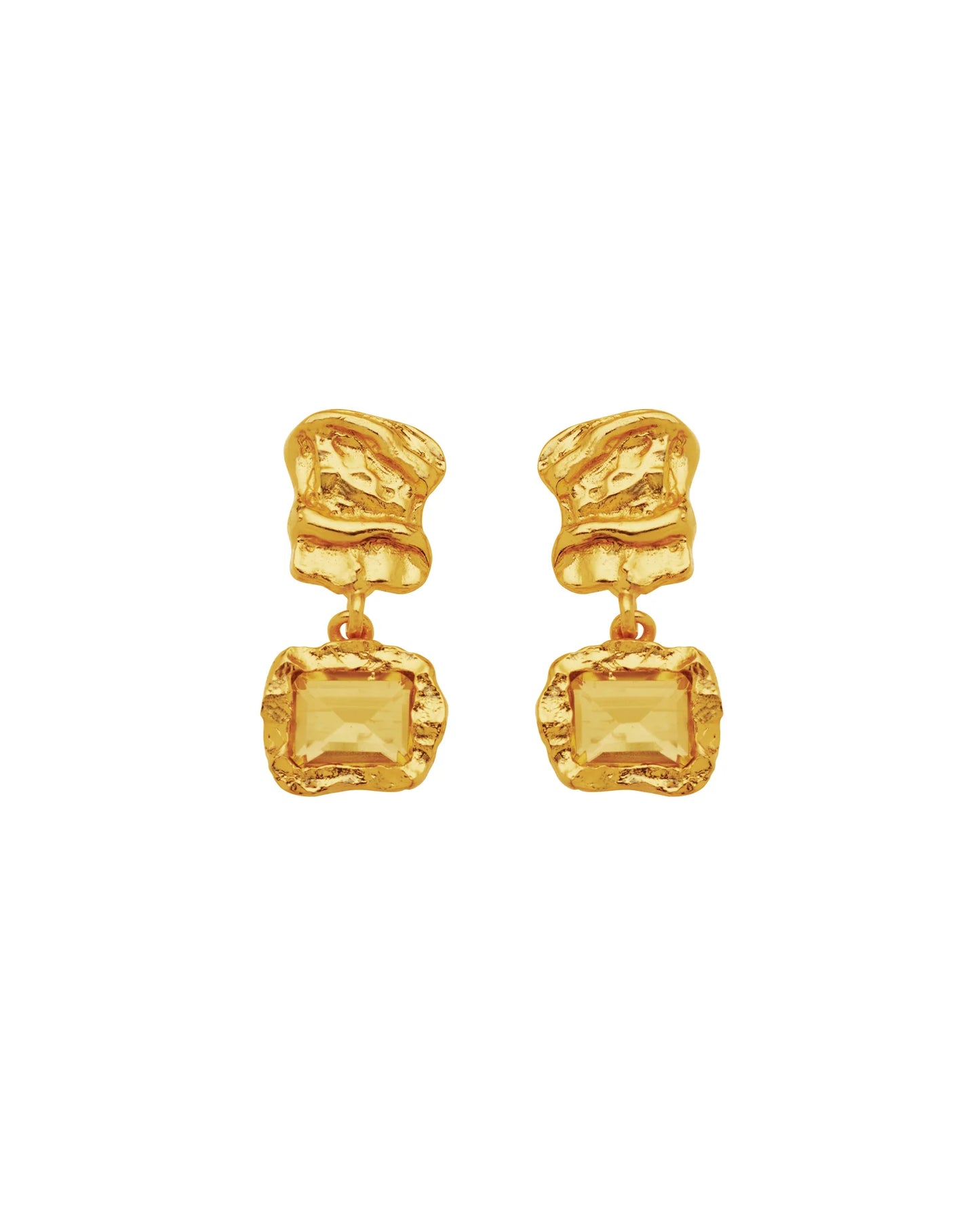 SUNFLOWER EARRINGS - GOLD