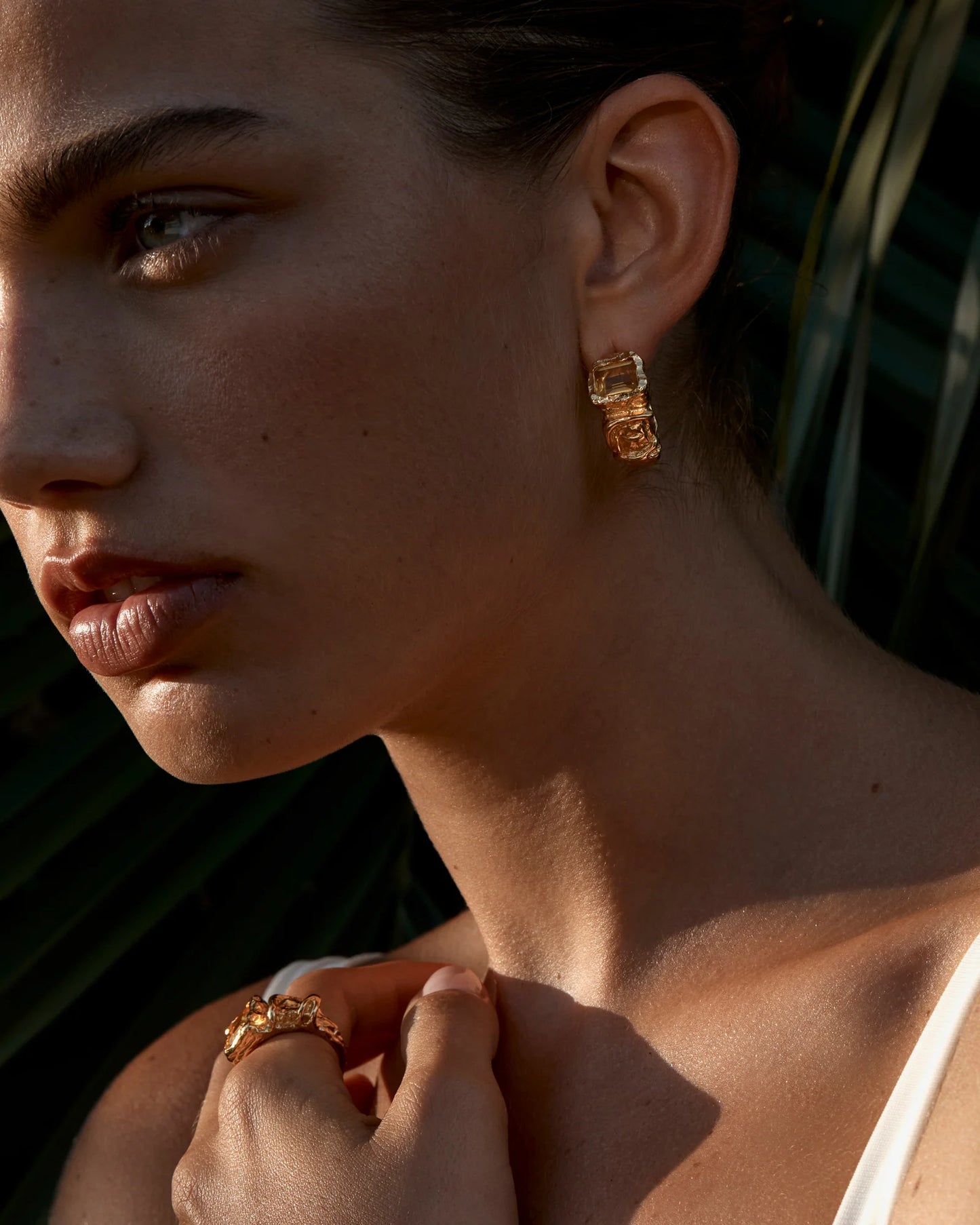 ORCHID EARRINGS - GOLD