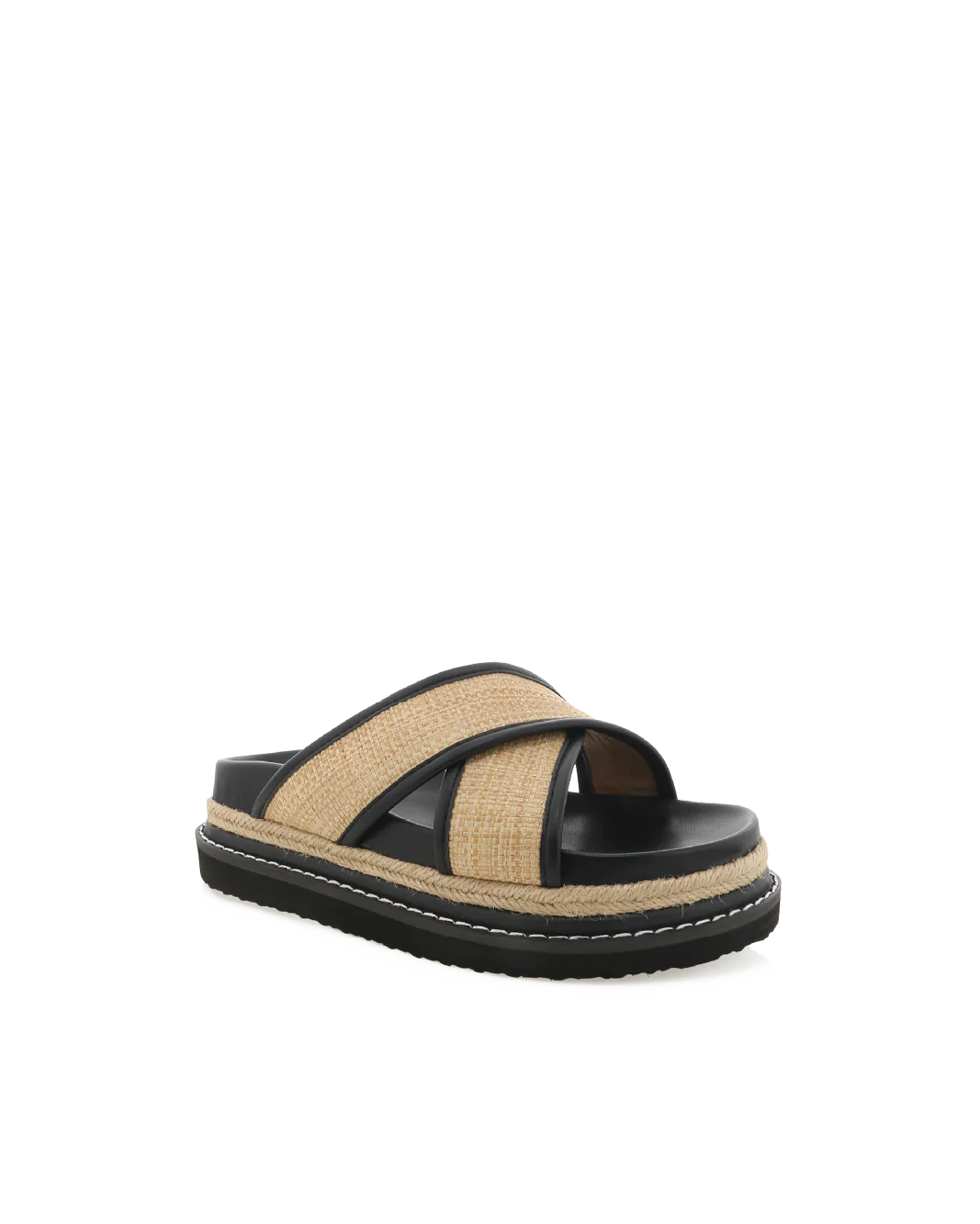 AYSHA SANDAL - NATURAL RAFFIA