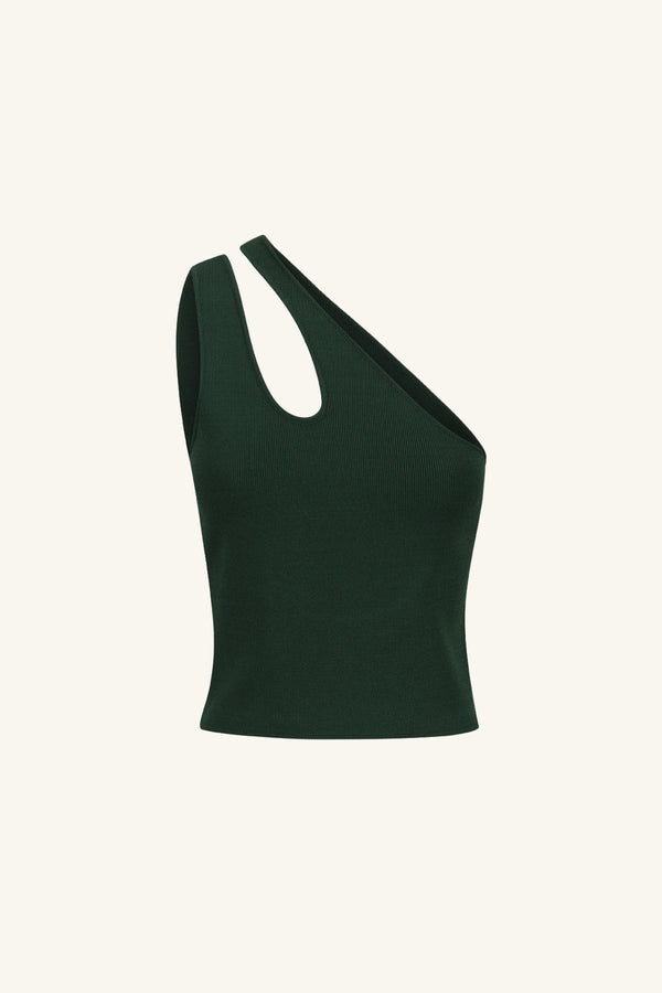 BASIC ONE SHOULDER TOP - ROSEMARY