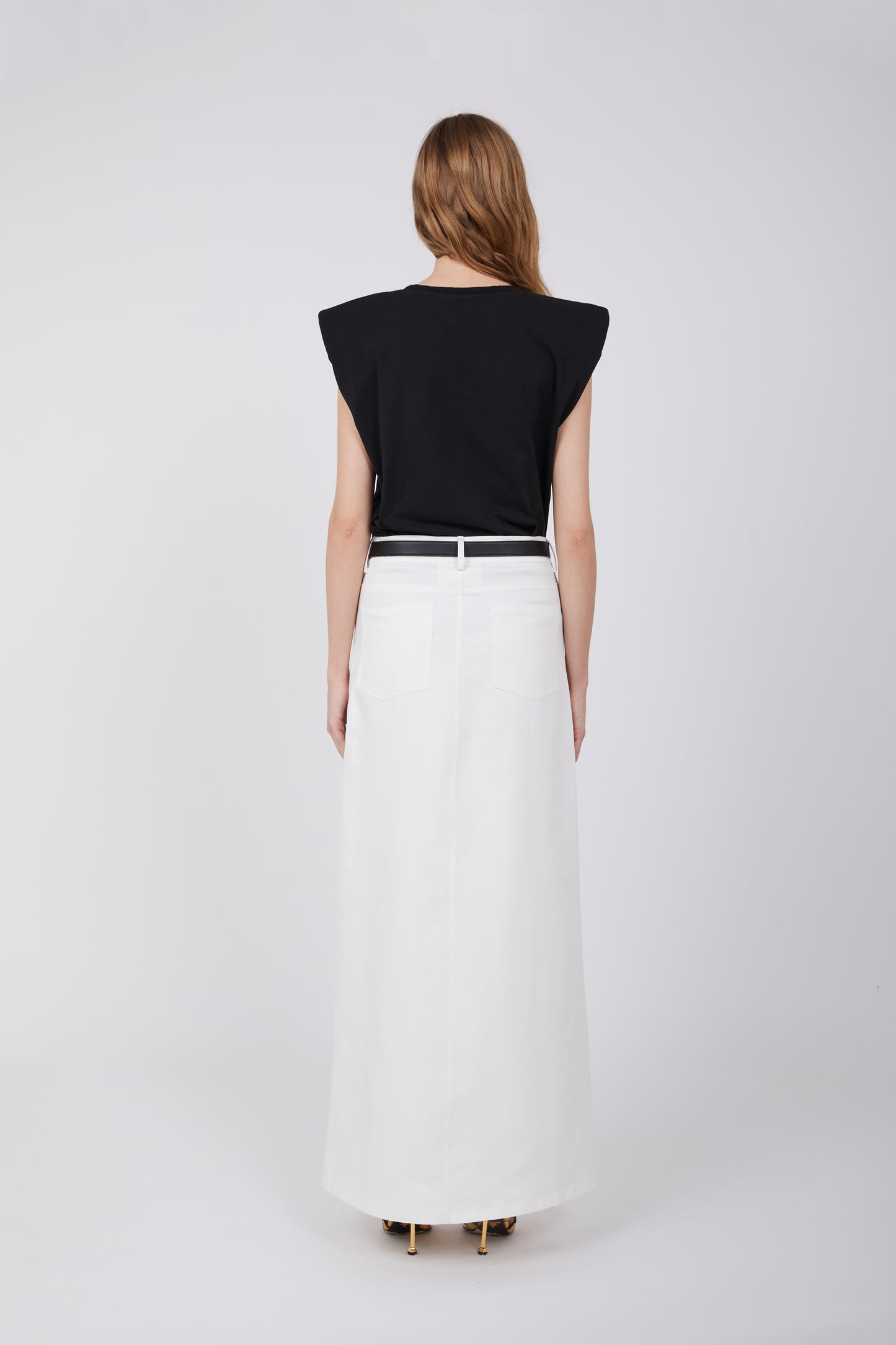 'UNIQUE' TANK TOP - BLACK