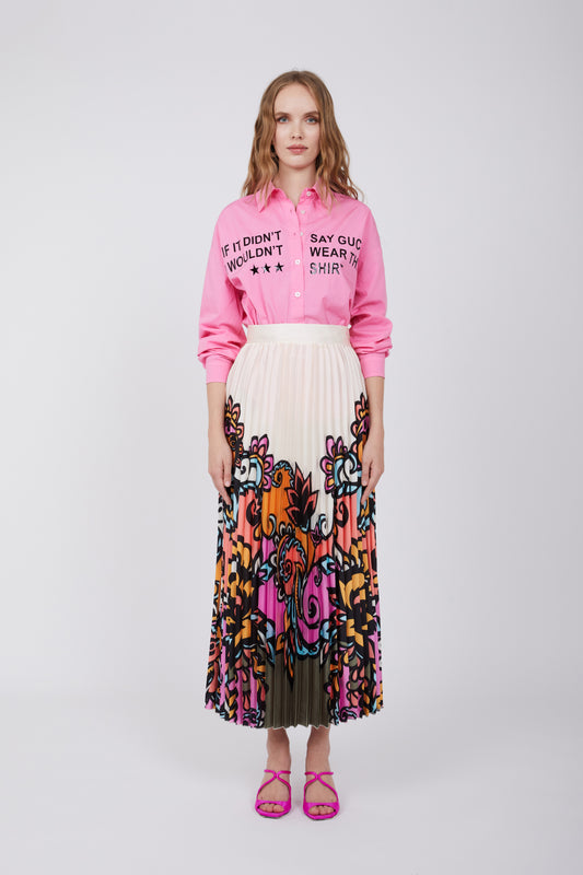 'IF I DIDN'T' PRINTED SHIRT - PINK