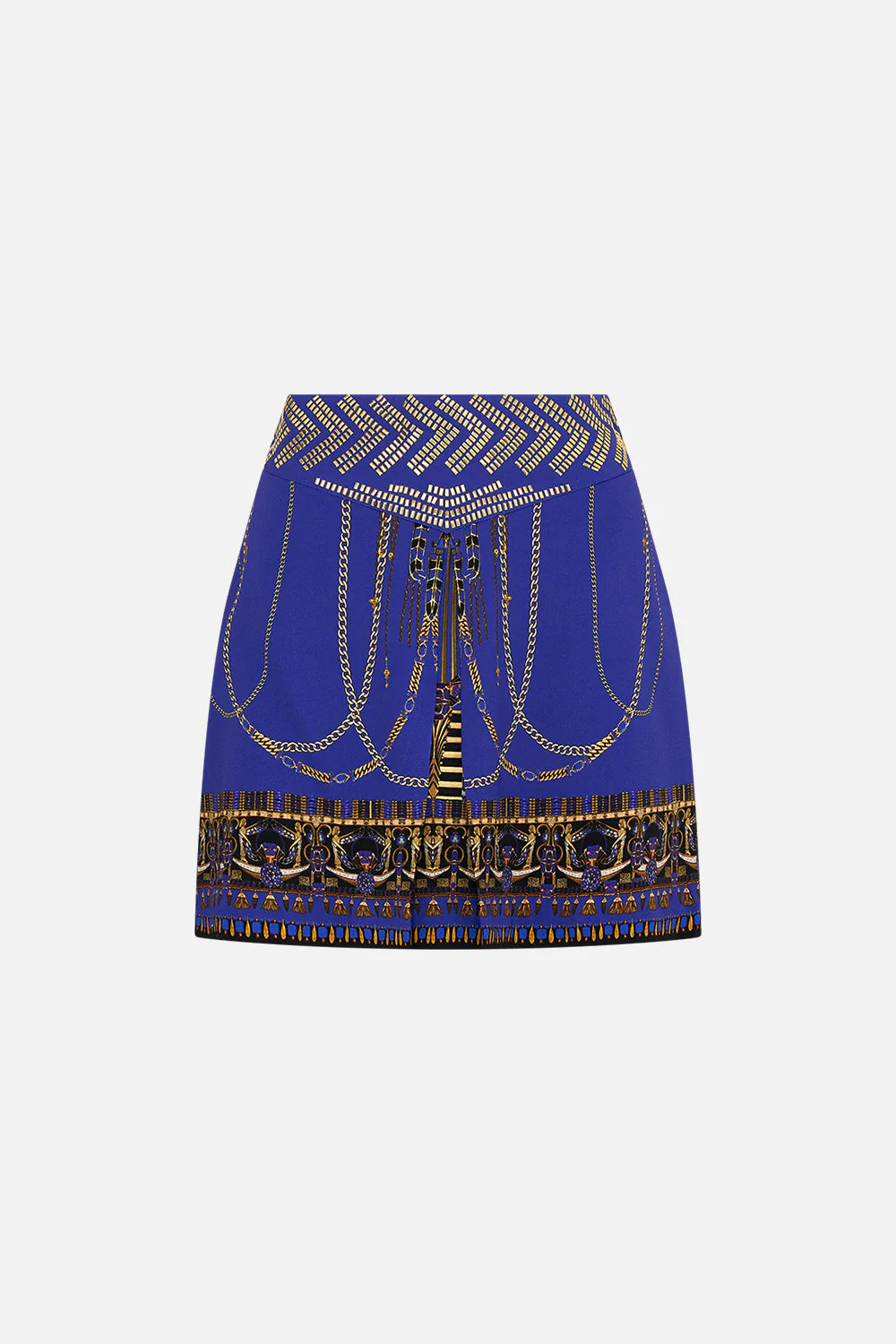 MY FAIR PHARAOH SHAPED WAISTBAND MINI SKIRT