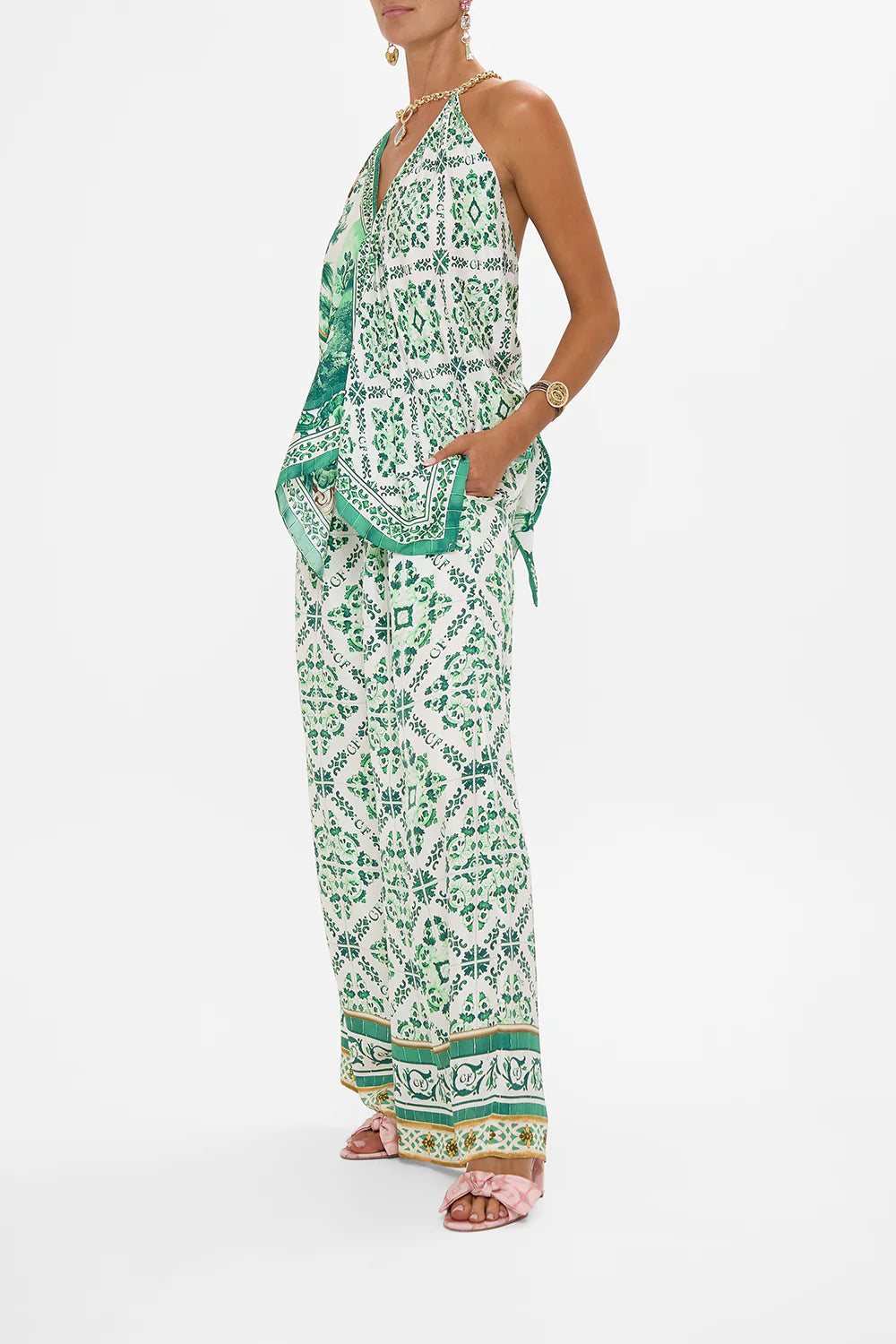 CORRIDOR OF CALM KNOTTED SCARF TOP