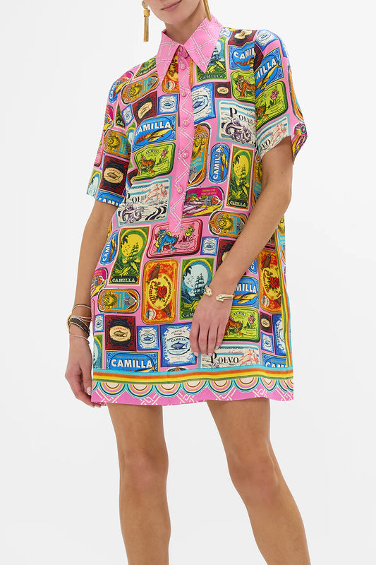 SALTY SPLENDOUR MINI SHIRT DRESS