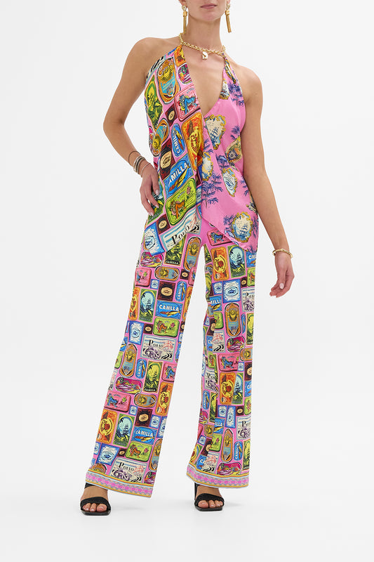 SALTY SPLENDOUR KNOTTED SCARF TOP