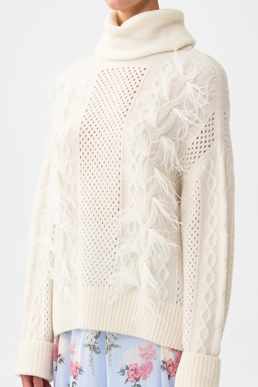 ROLL NECK JUMPER - TILED IN TIME