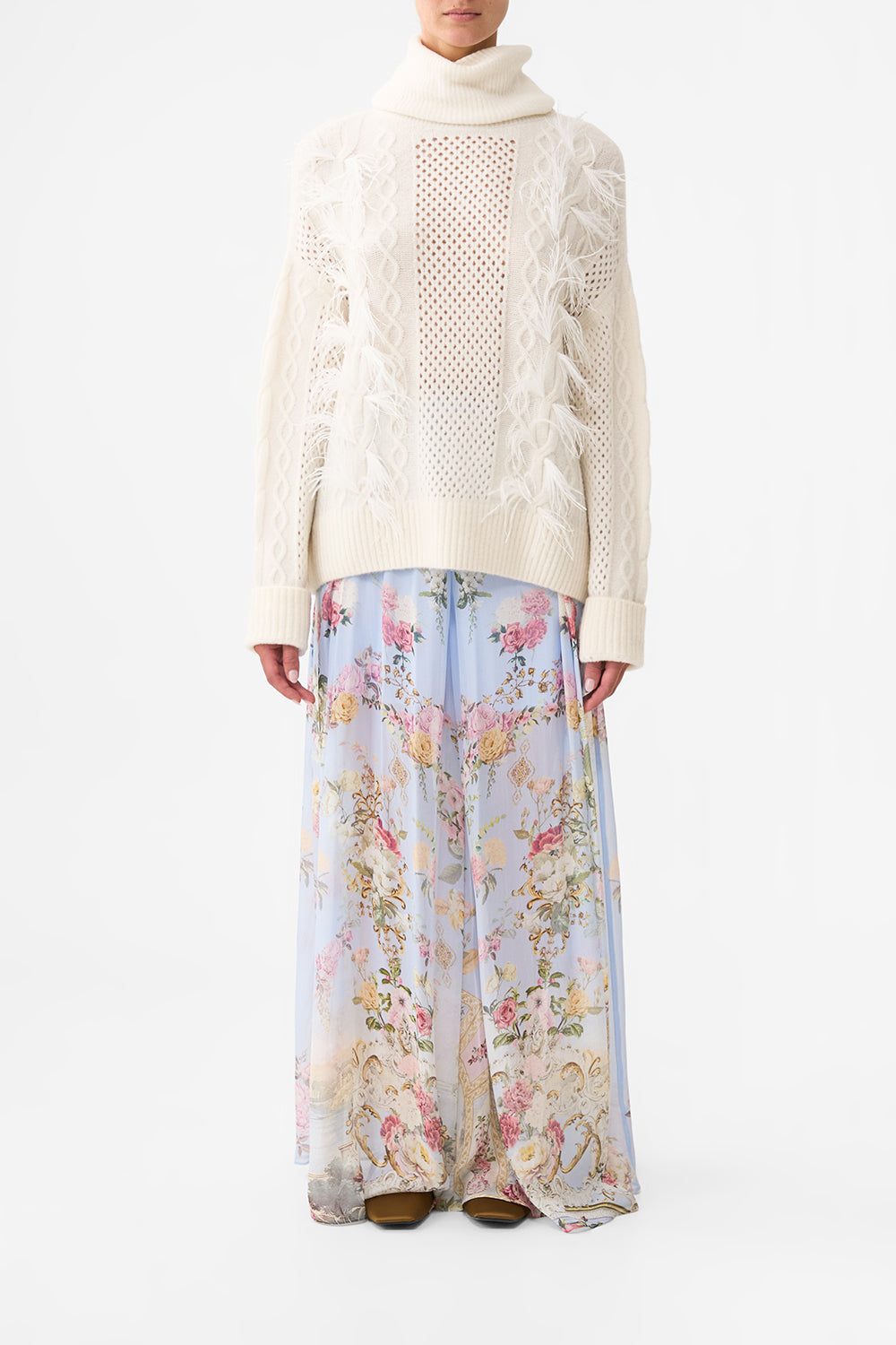 ROLL NECK JUMPER - TILED IN TIME