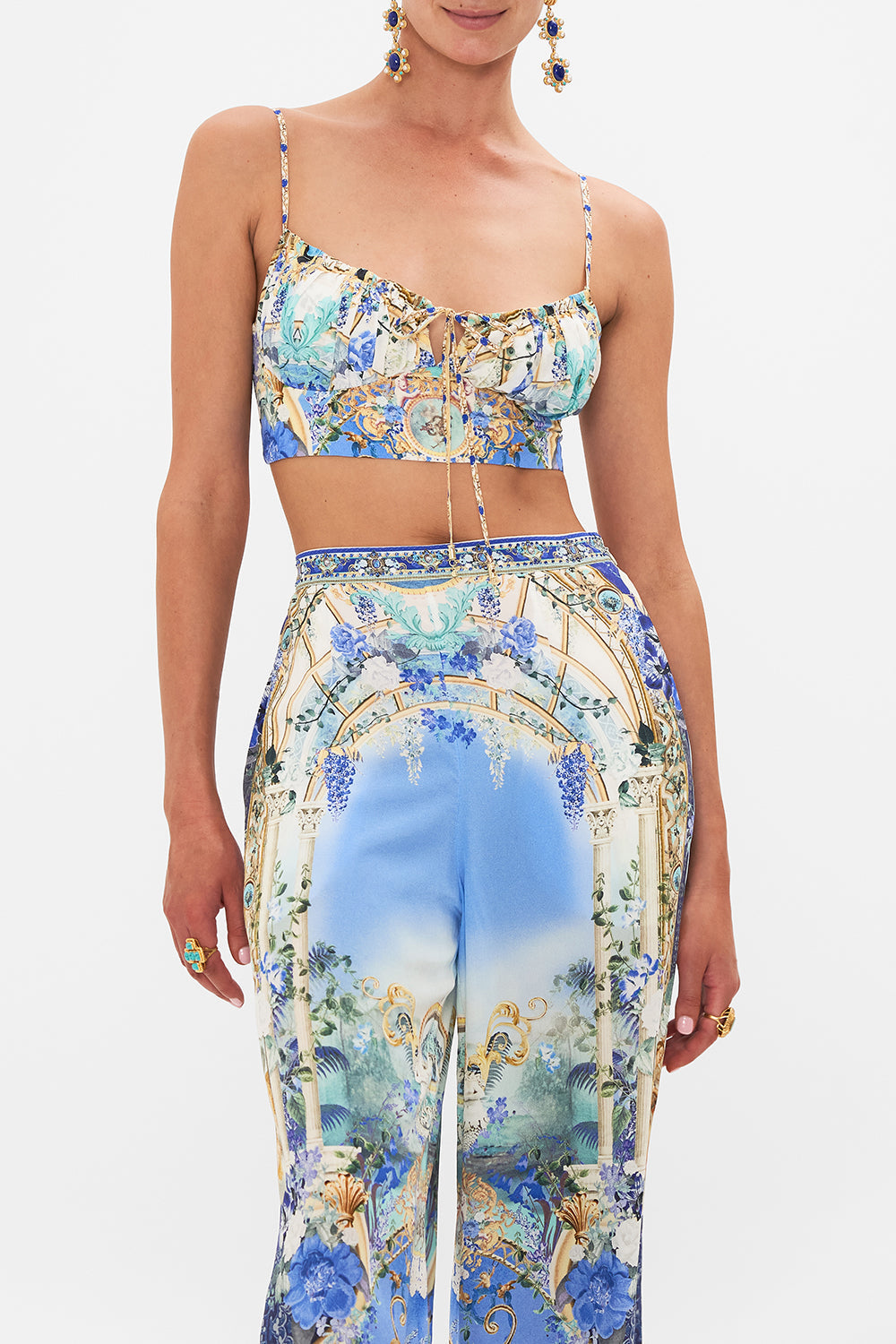 CAMILLA VIEWS OF VESUSVIUS GATHERED BRALETTE Miss Henry Boutique