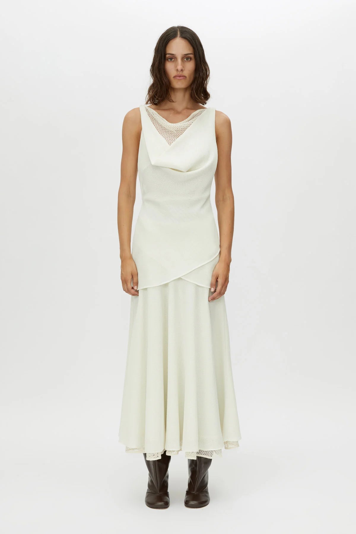 ATTAR CIRCLE SKIRT - ALABASTER