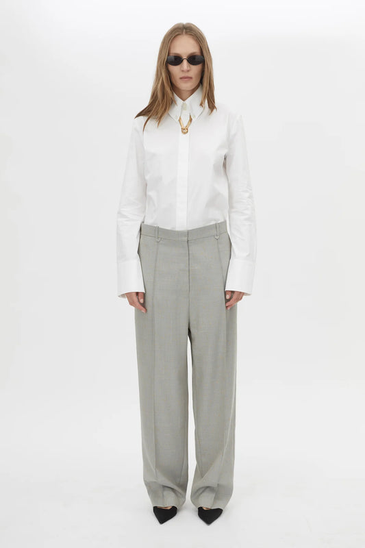 DENIS LONG SLEEVE SHIRT - WHITE