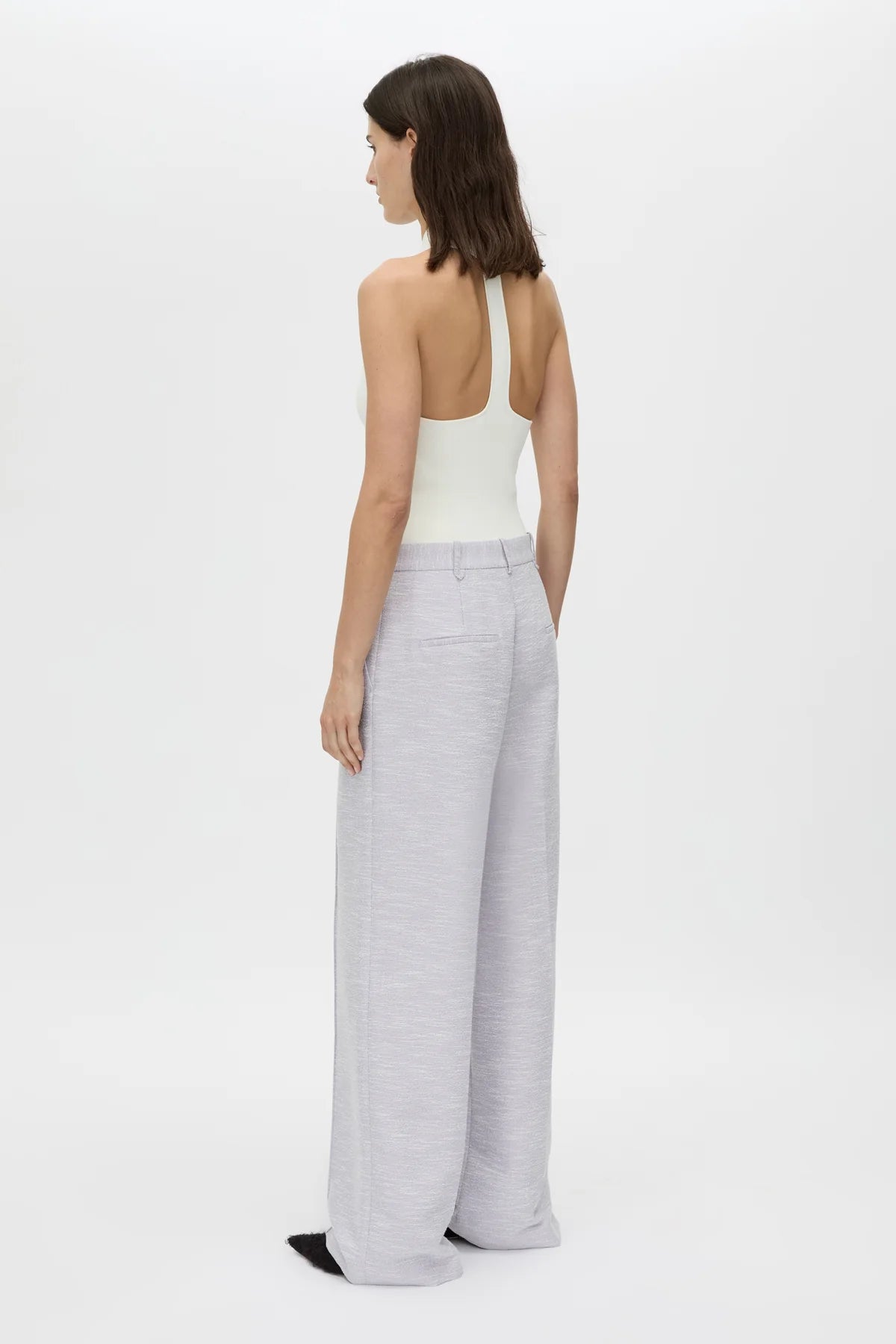 KESTREL PLUNGE NECK BODYSUIT - CREAM