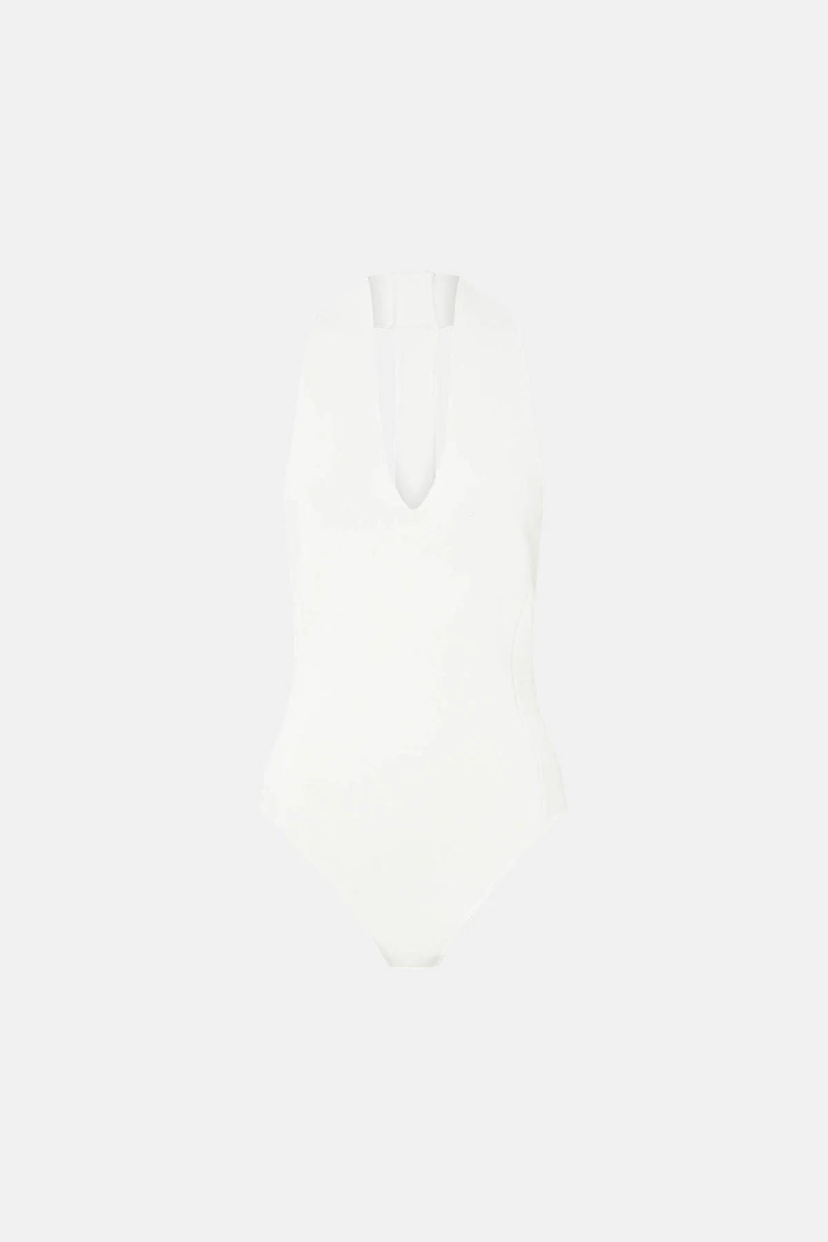 KESTREL PLUNGE NECK BODYSUIT - CREAM
