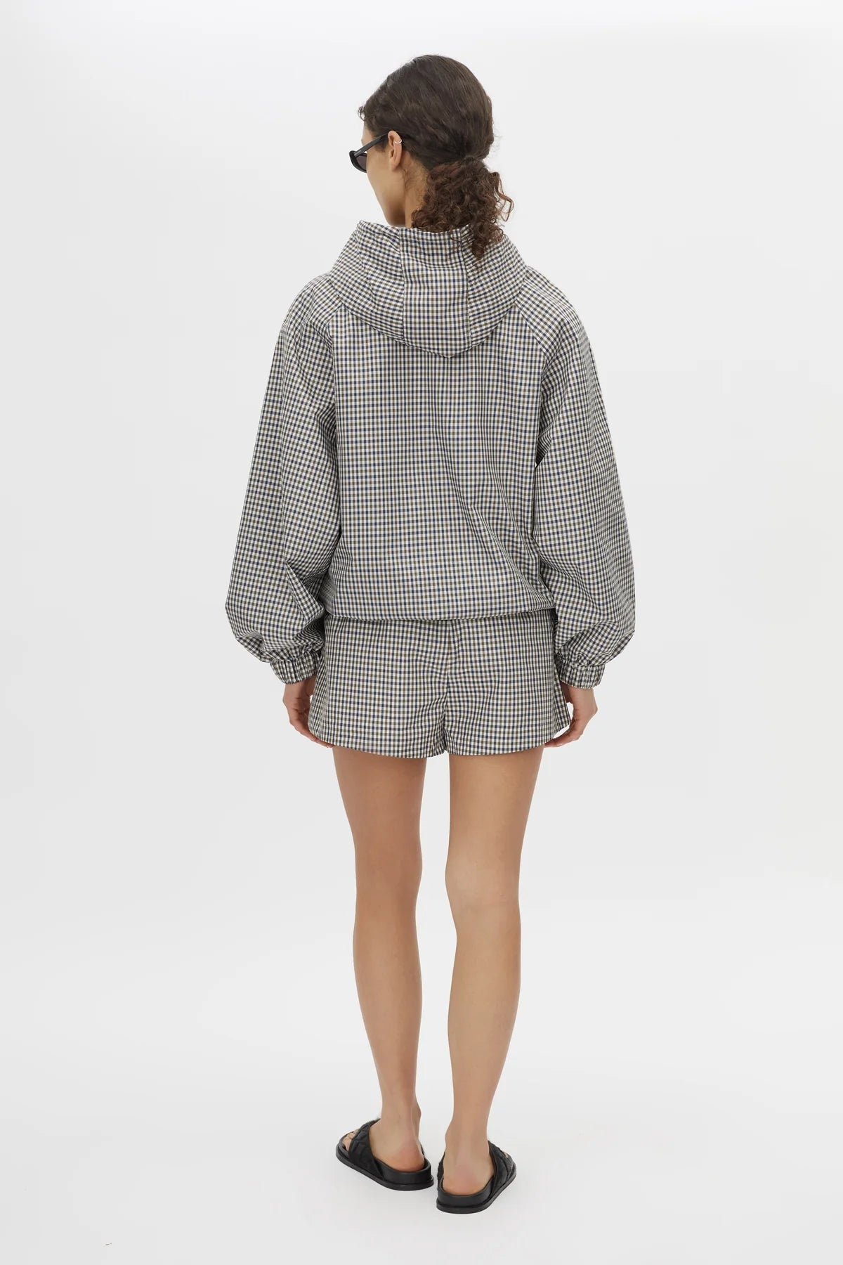 PIERCE CHECK ANORAK JACKET - BIRCH