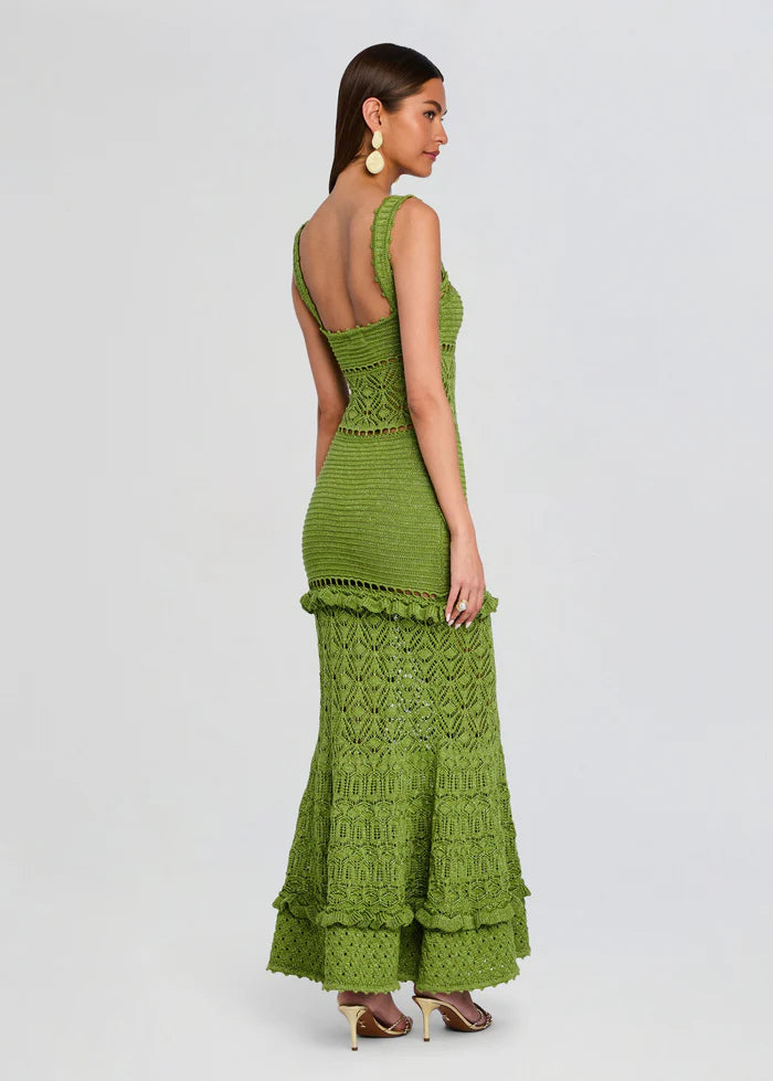 WINONA CROCHET DRESS - KIWI