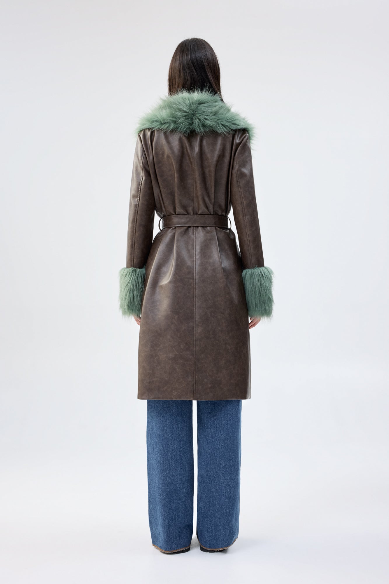 EMPATHY COAT - BROWN/GREEN