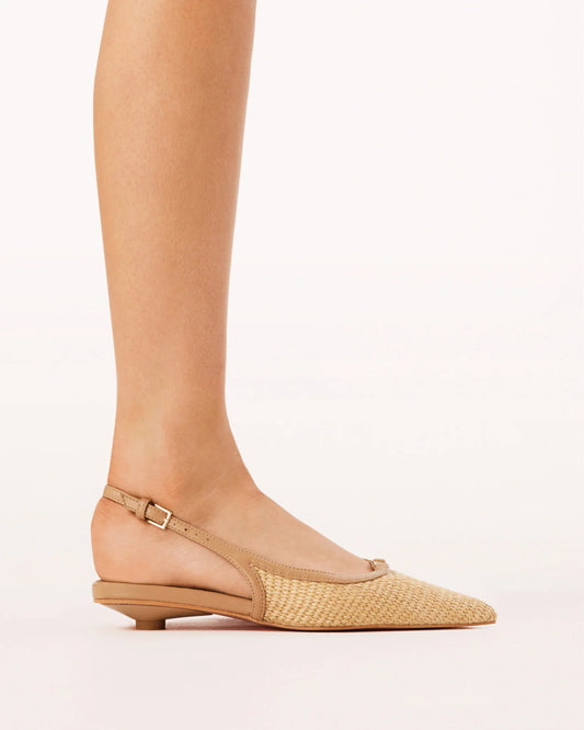 FLAVIA FLAT - NATURAL RAFFIA