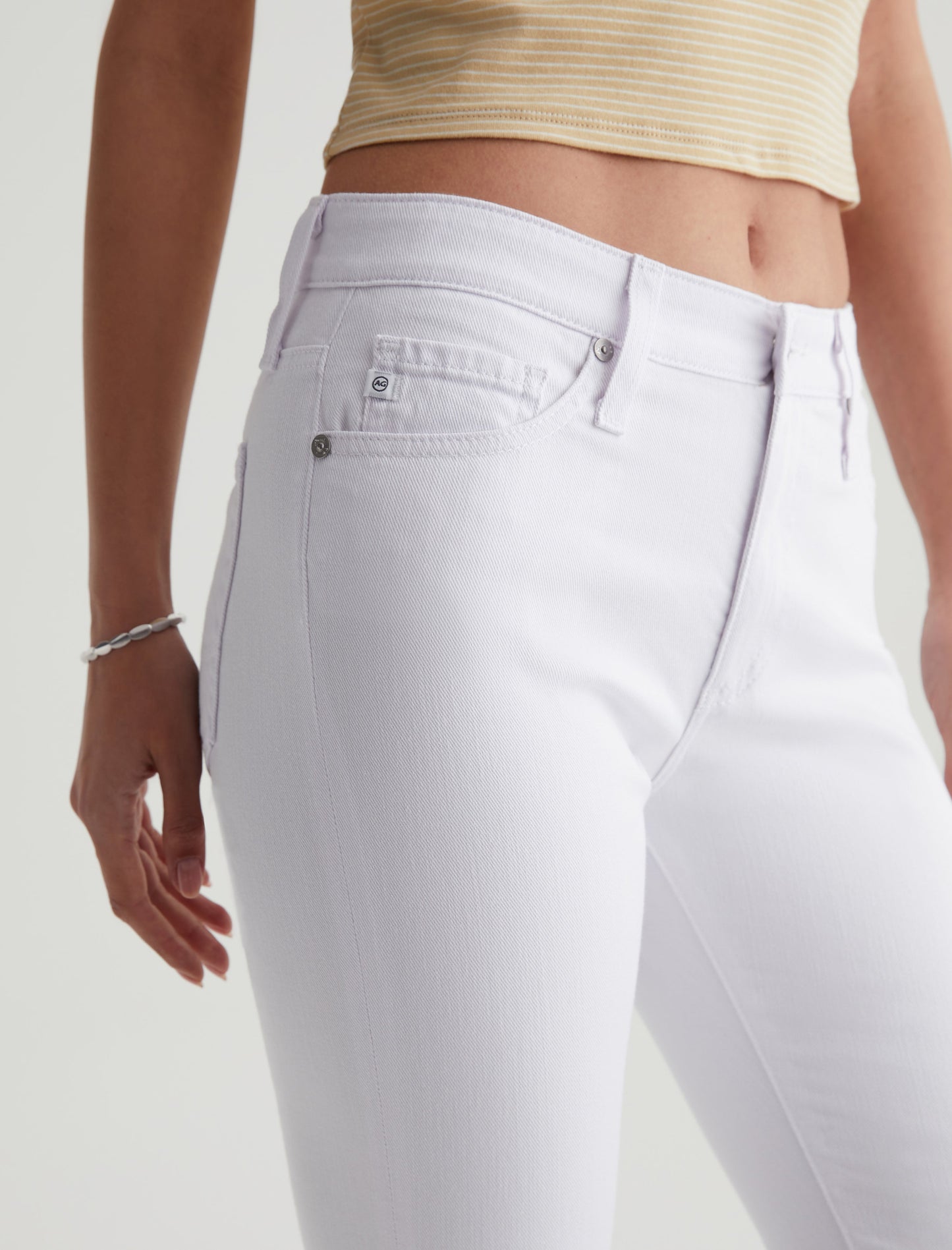 FARRAH ANKLE JEAN - WHITE