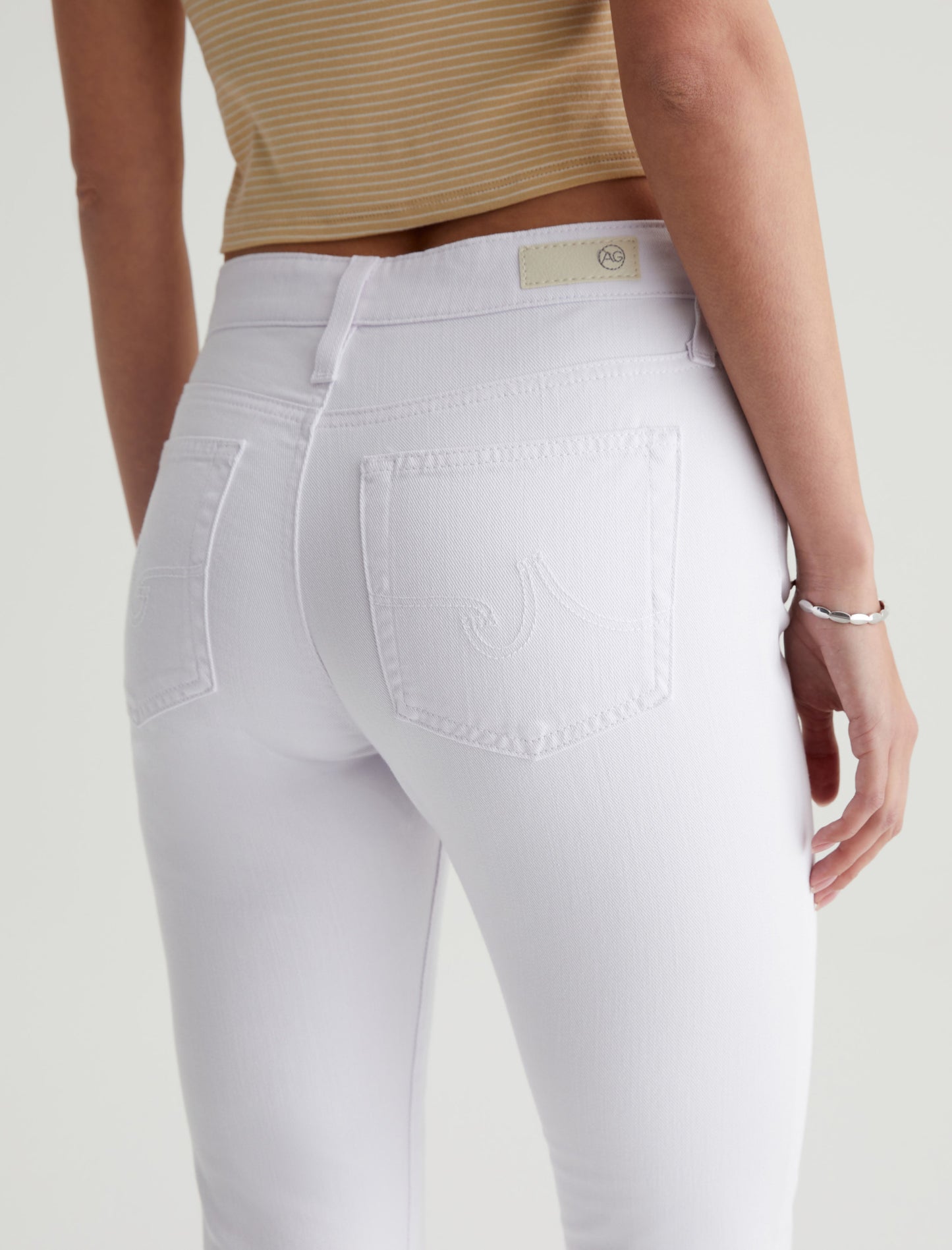 FARRAH ANKLE JEAN - WHITE