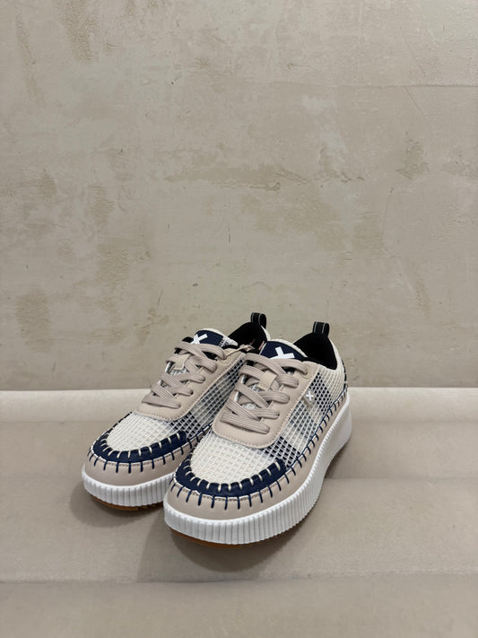 LACE UP SNEAKERS - NAVY