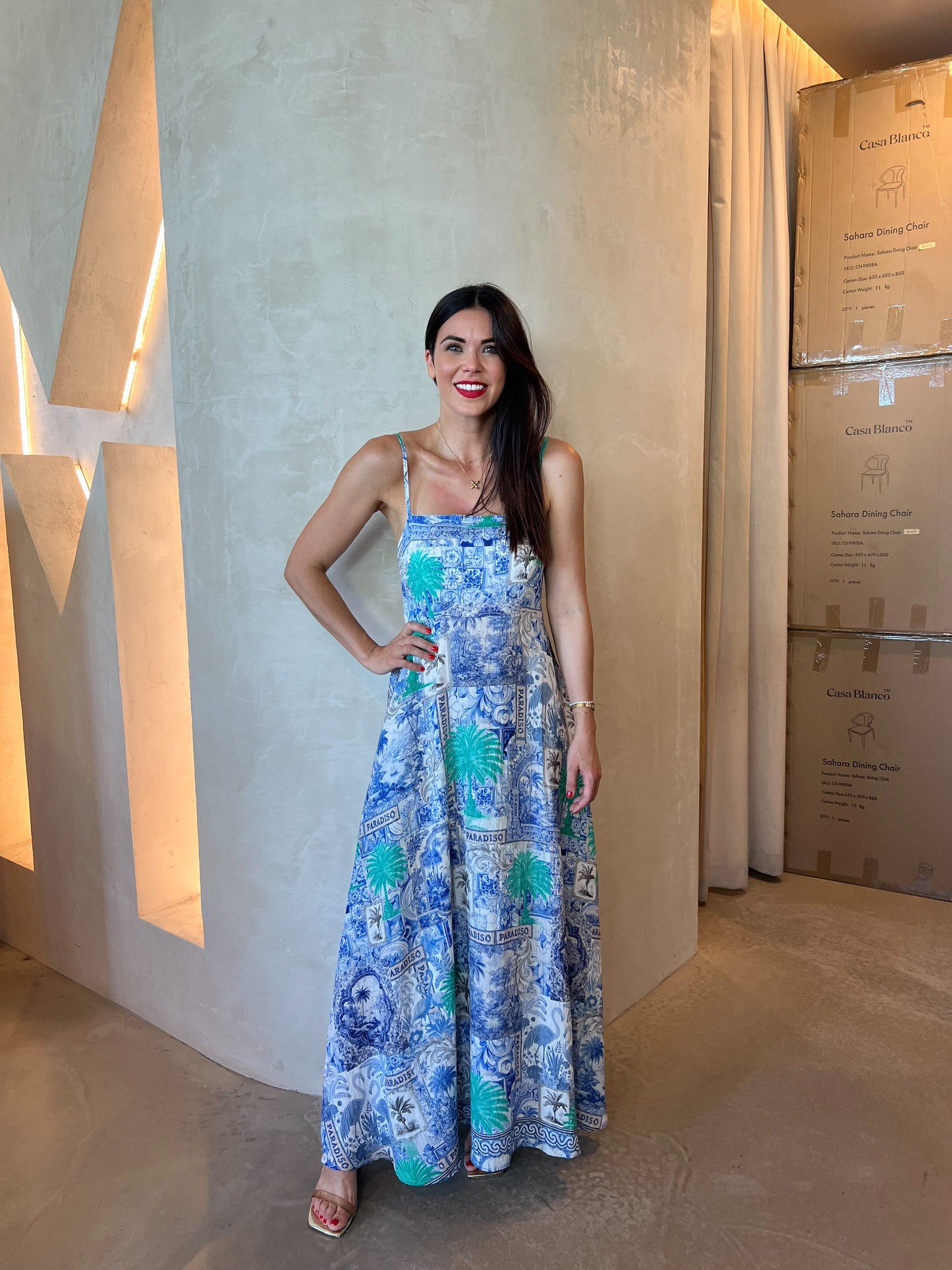 MAXI DRESS - MULTI PRINT