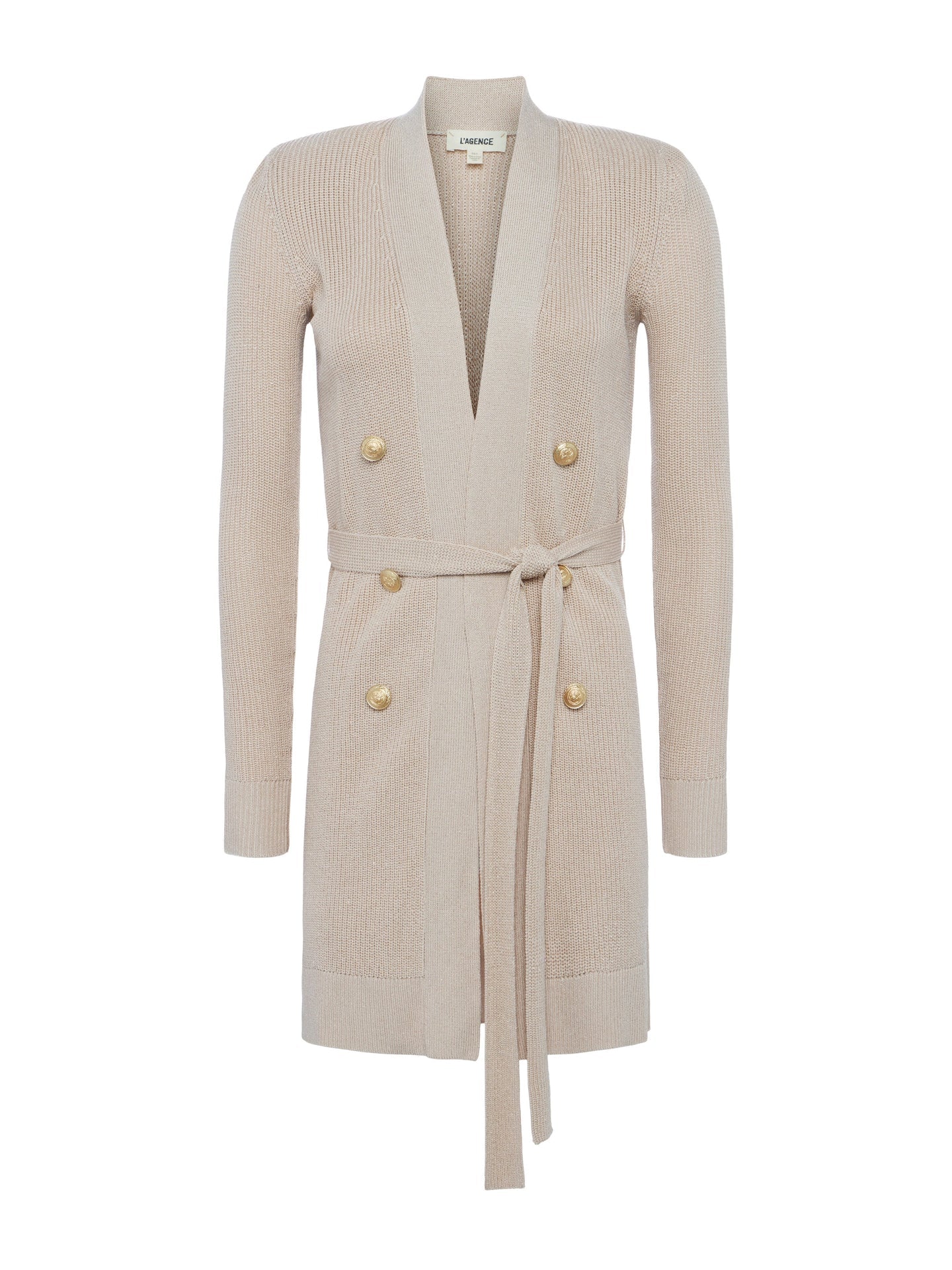 NOE DOUBLE BREASTED CARDI PECAN