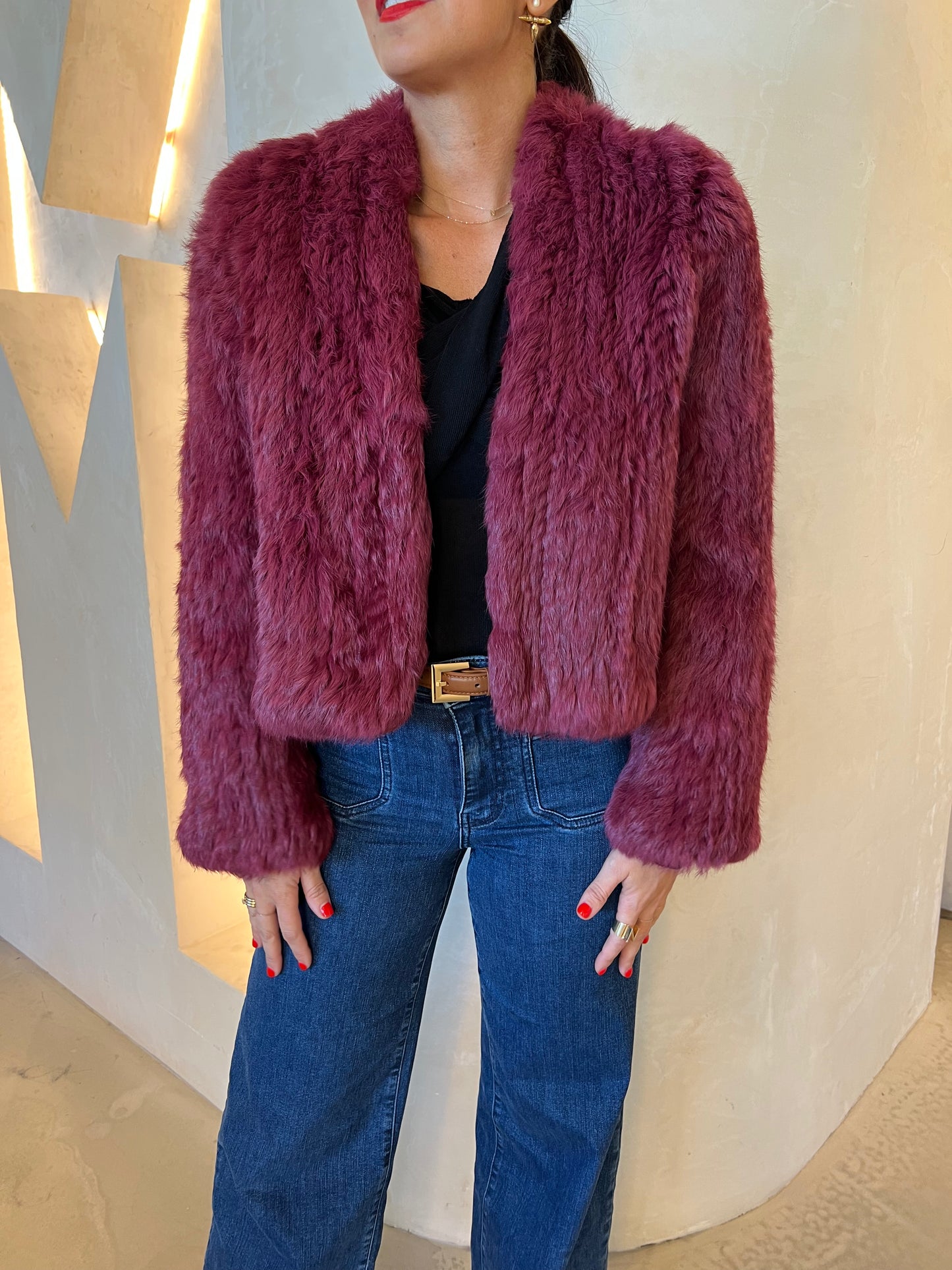 EMMA JACKET - CHERRY