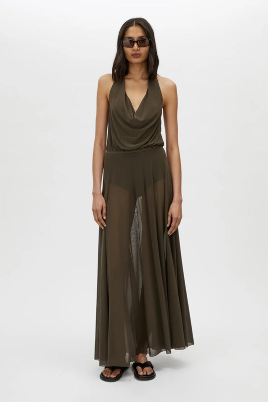 LOOM 2.0 SKIRT - DARK KHAKI