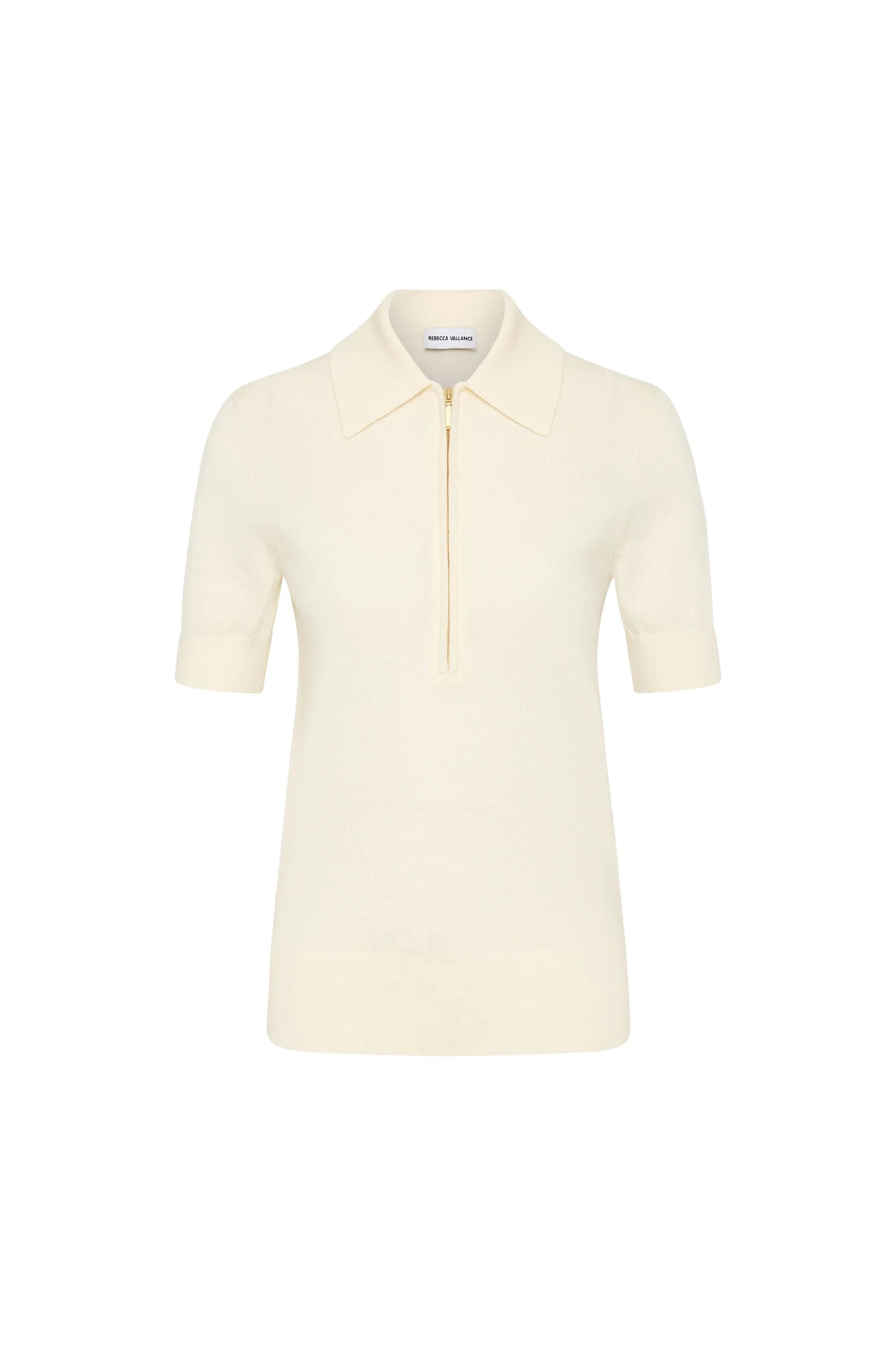 INDY POLO KNIT TOP - IVORY