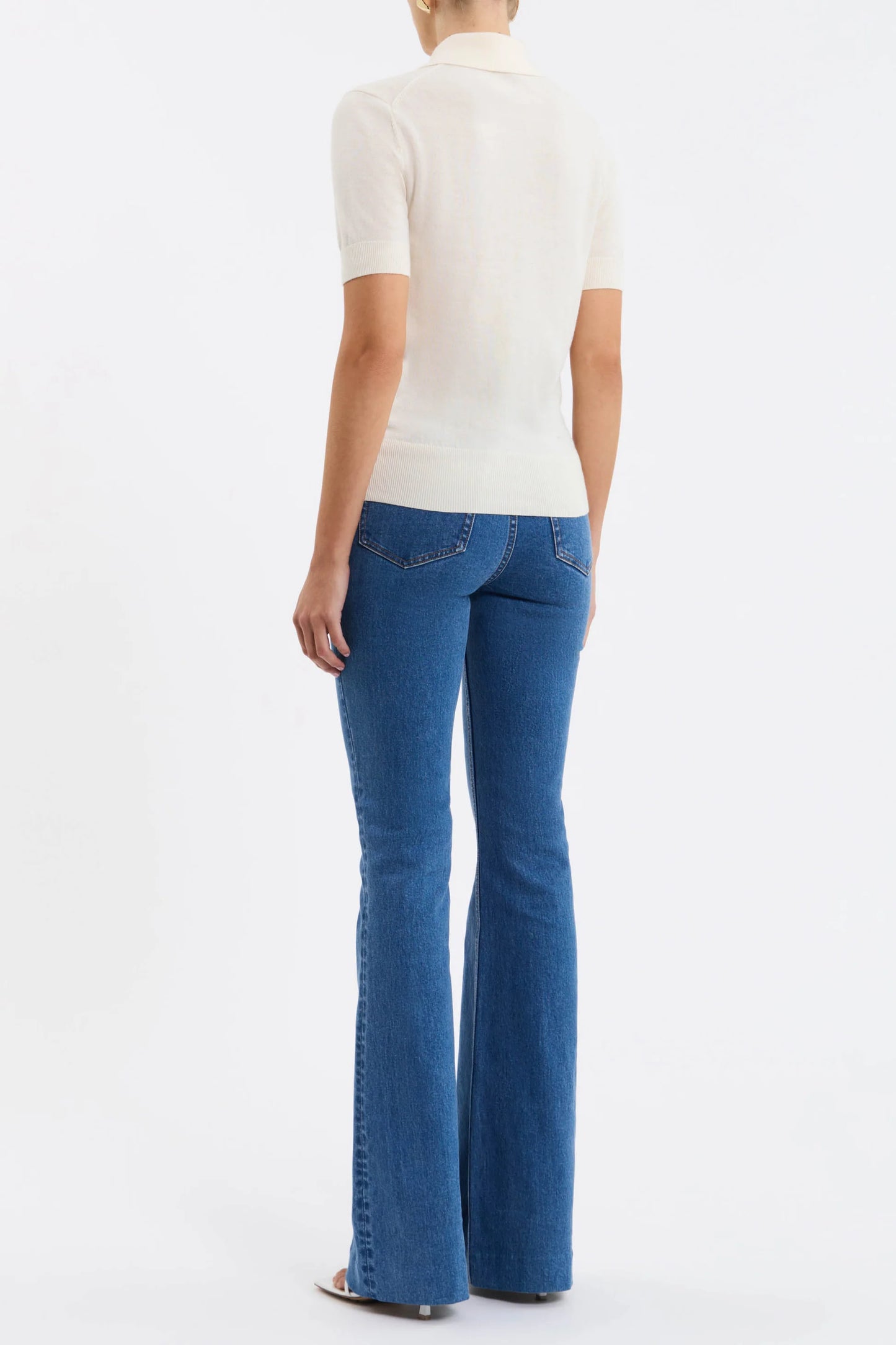 INDY POLO KNIT TOP - IVORY