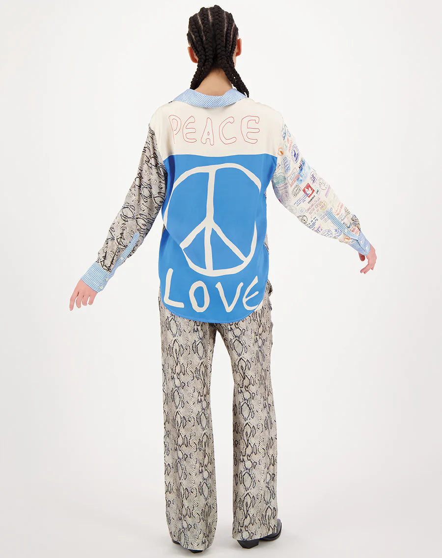 ISABEL PRINTED SHIRT - SNAKE