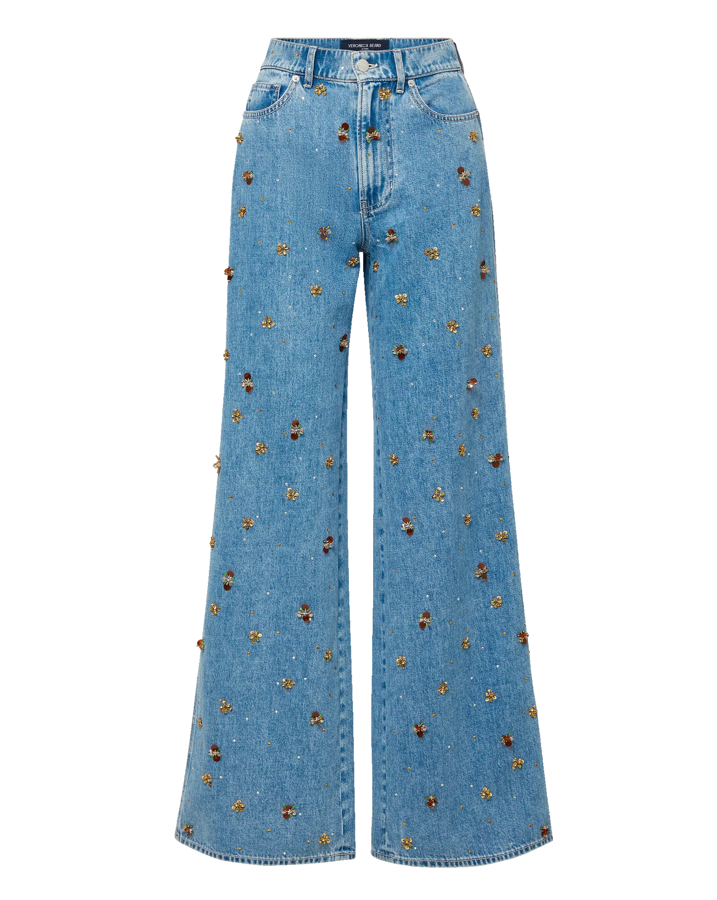 *PREORDER* KASEY WIDE LEG JEAN - SILVER DUST