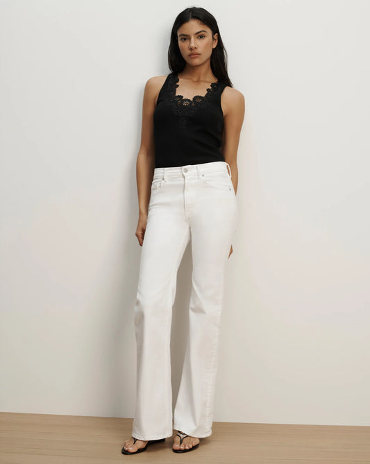 NARCISCA EMBROIDERED TANK - BLACK