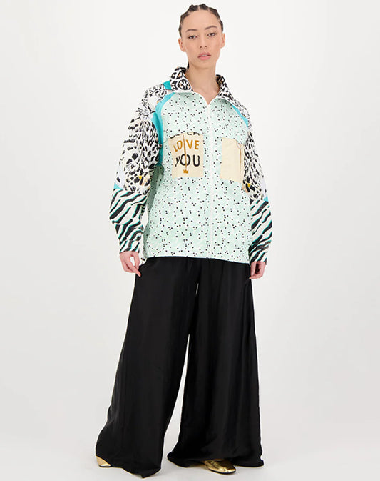 ANNIE WIDE LEG PANTS - BLACK