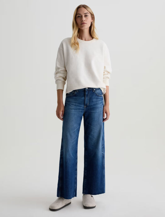 SAIGE WIDE LEG JEAN - WATERMIST