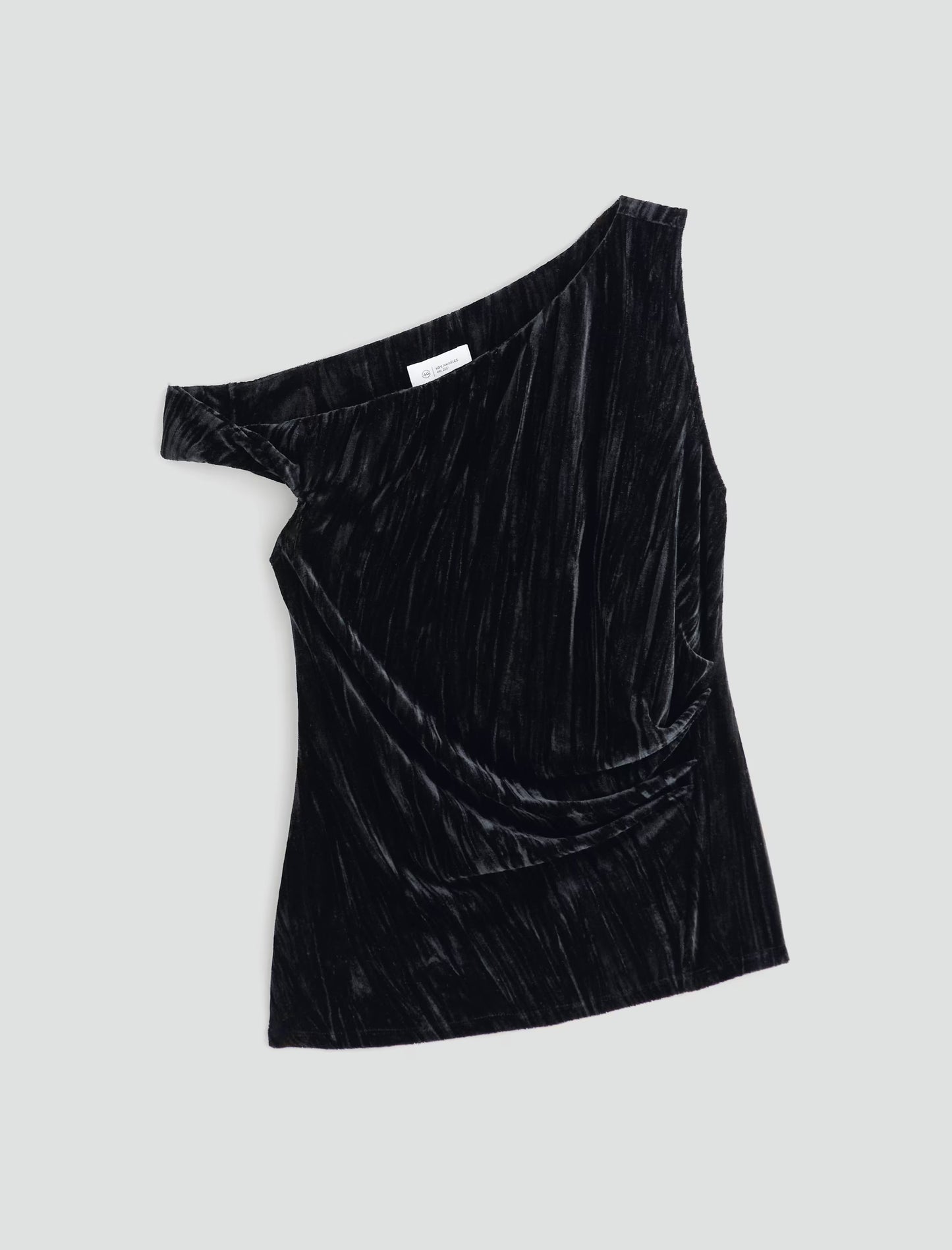 RACHEL VELVET TOP - SUPER BLACK
