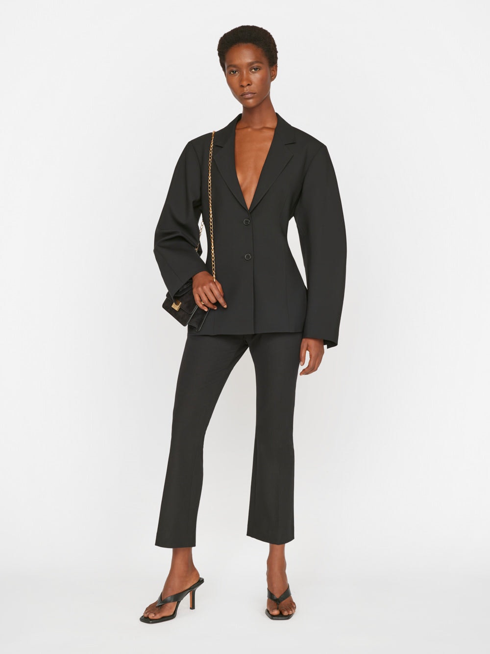 LE CROP MINI BOOT TROUSER - NOIR