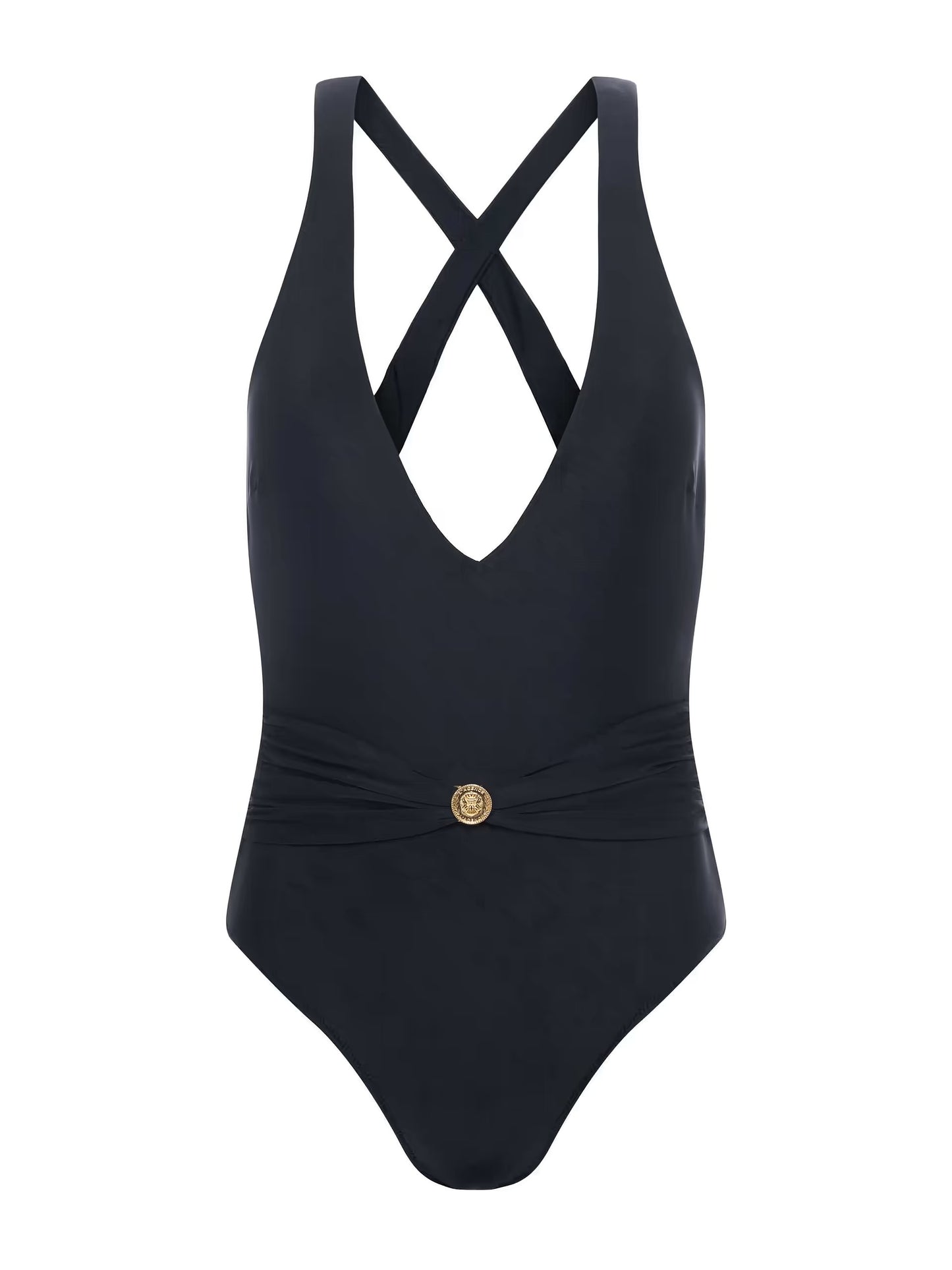 *PREORDER* LISA PLUNGE ONE PIECE - BLACK