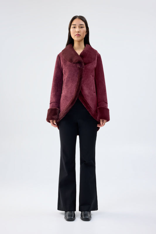 PERFECT STRANGER JACKET - BURGUNDY