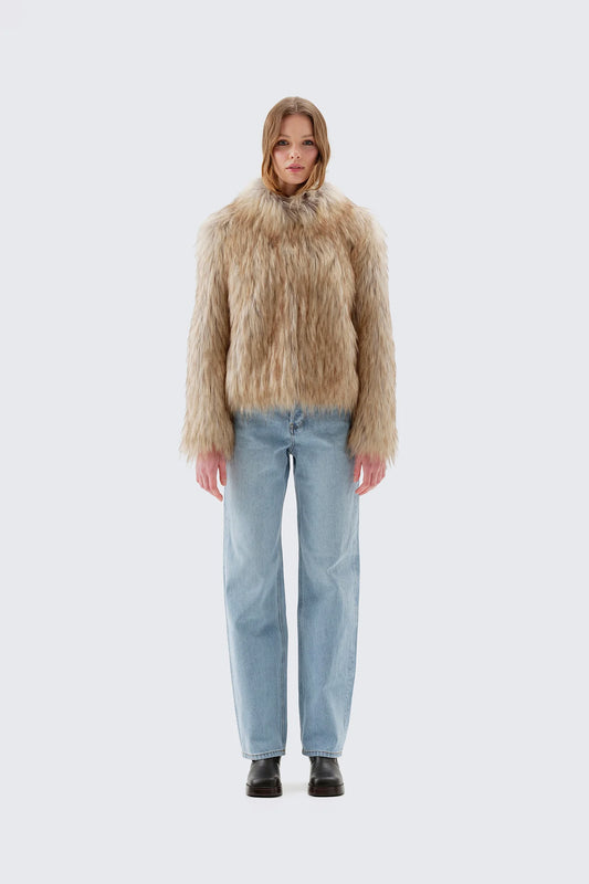 FUR DELISH JACKET - NATURAL