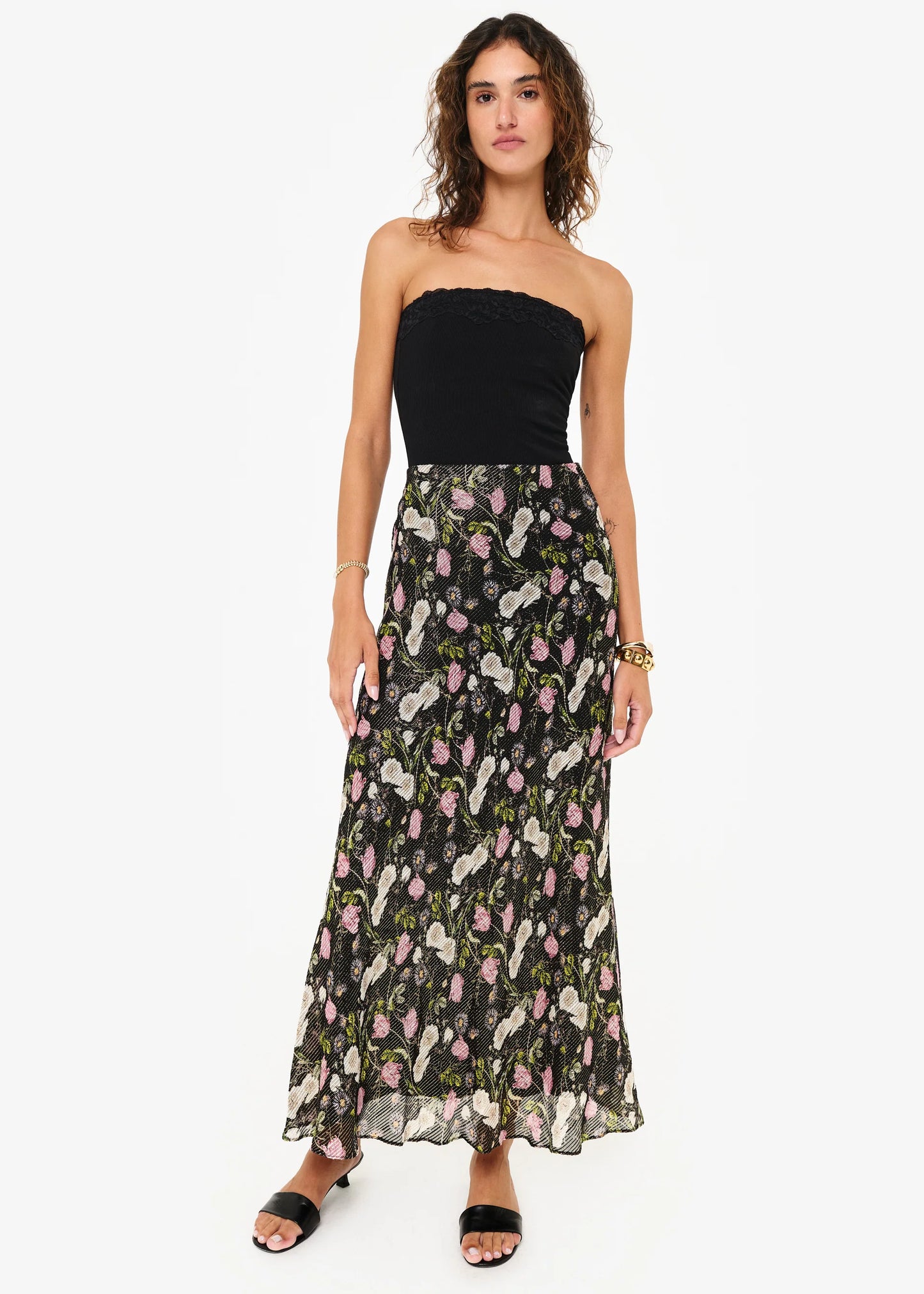 *PREORDER* RAMA STRAPLESS KNIT CAMISOLE - BLACK