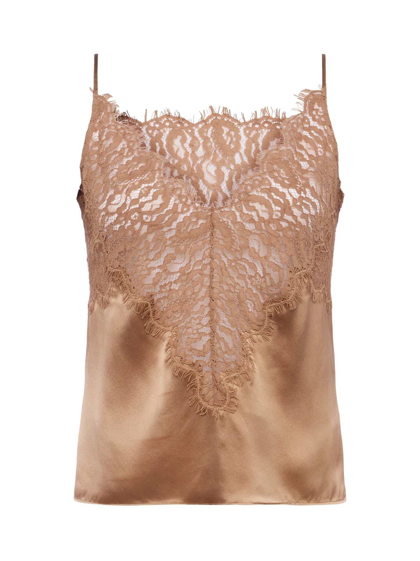 PRIYA LACE CAMI - DARK CAPPUCCINO