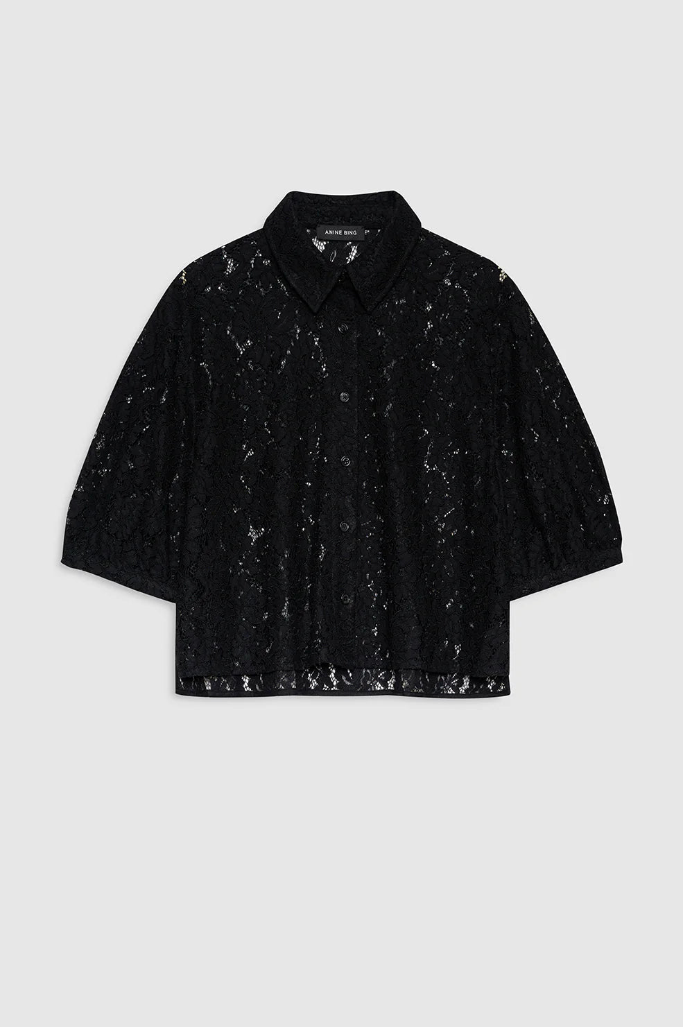 SHAYNA TOP - BLACK LACE