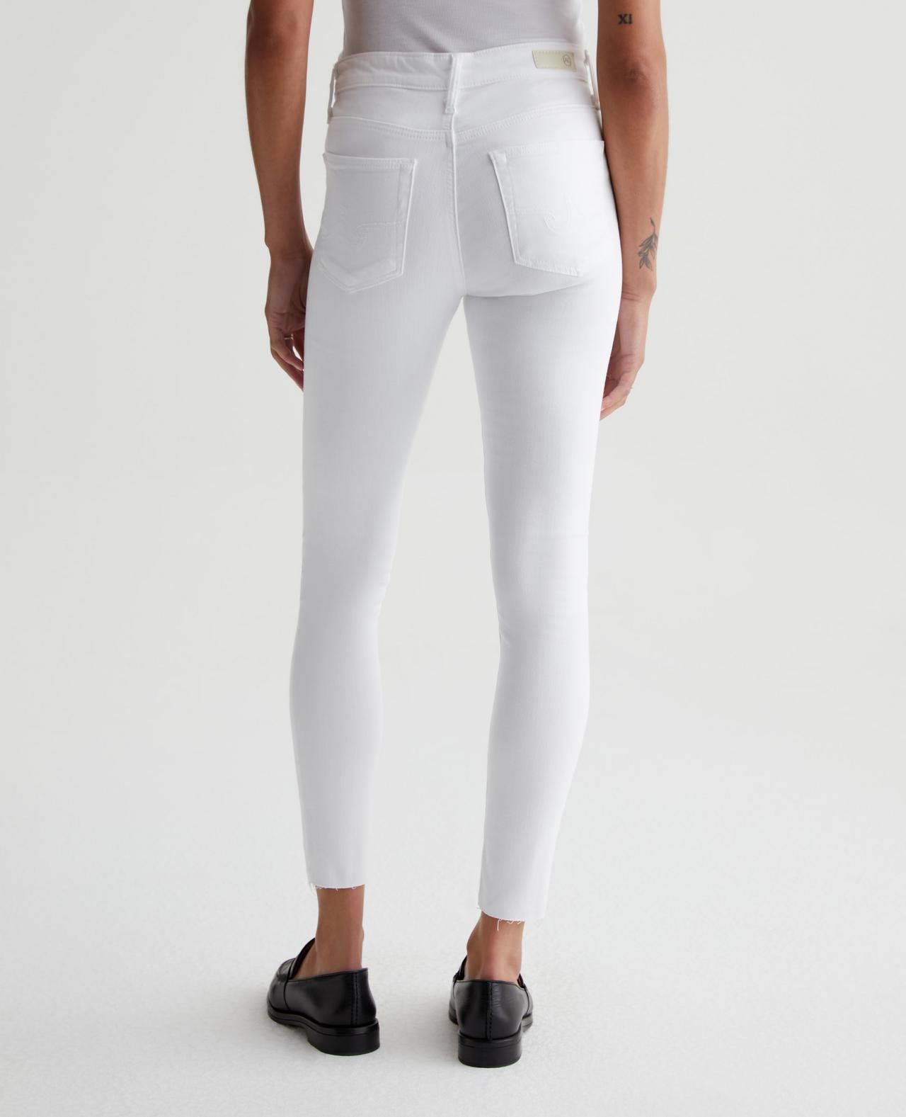 FARRAH SKINNY ANKLE JEAN - WHITE